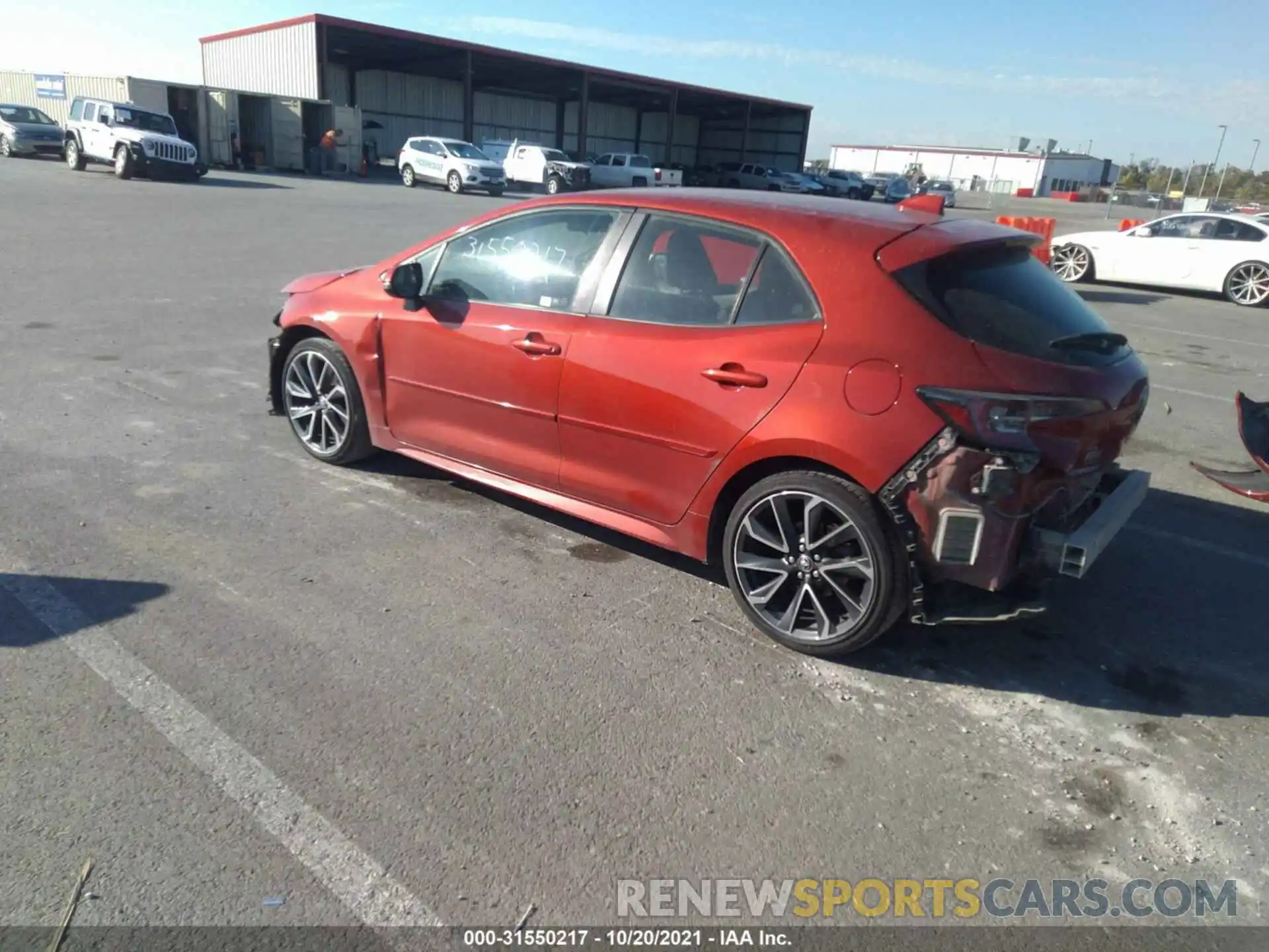 3 Photograph of a damaged car JTNK4RBE5K3038816 TOYOTA COROLLA HATCHBACK 2019