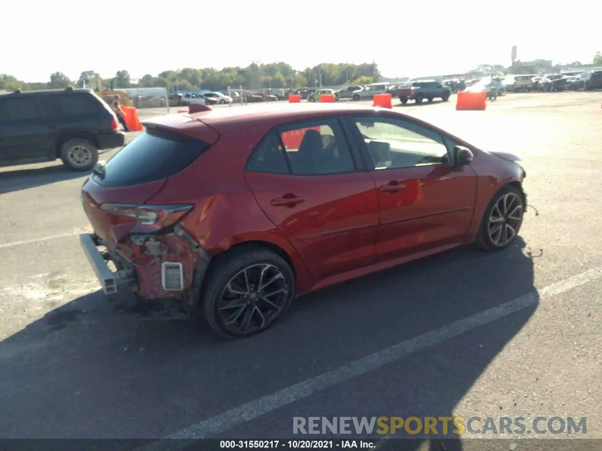 4 Photograph of a damaged car JTNK4RBE5K3038816 TOYOTA COROLLA HATCHBACK 2019