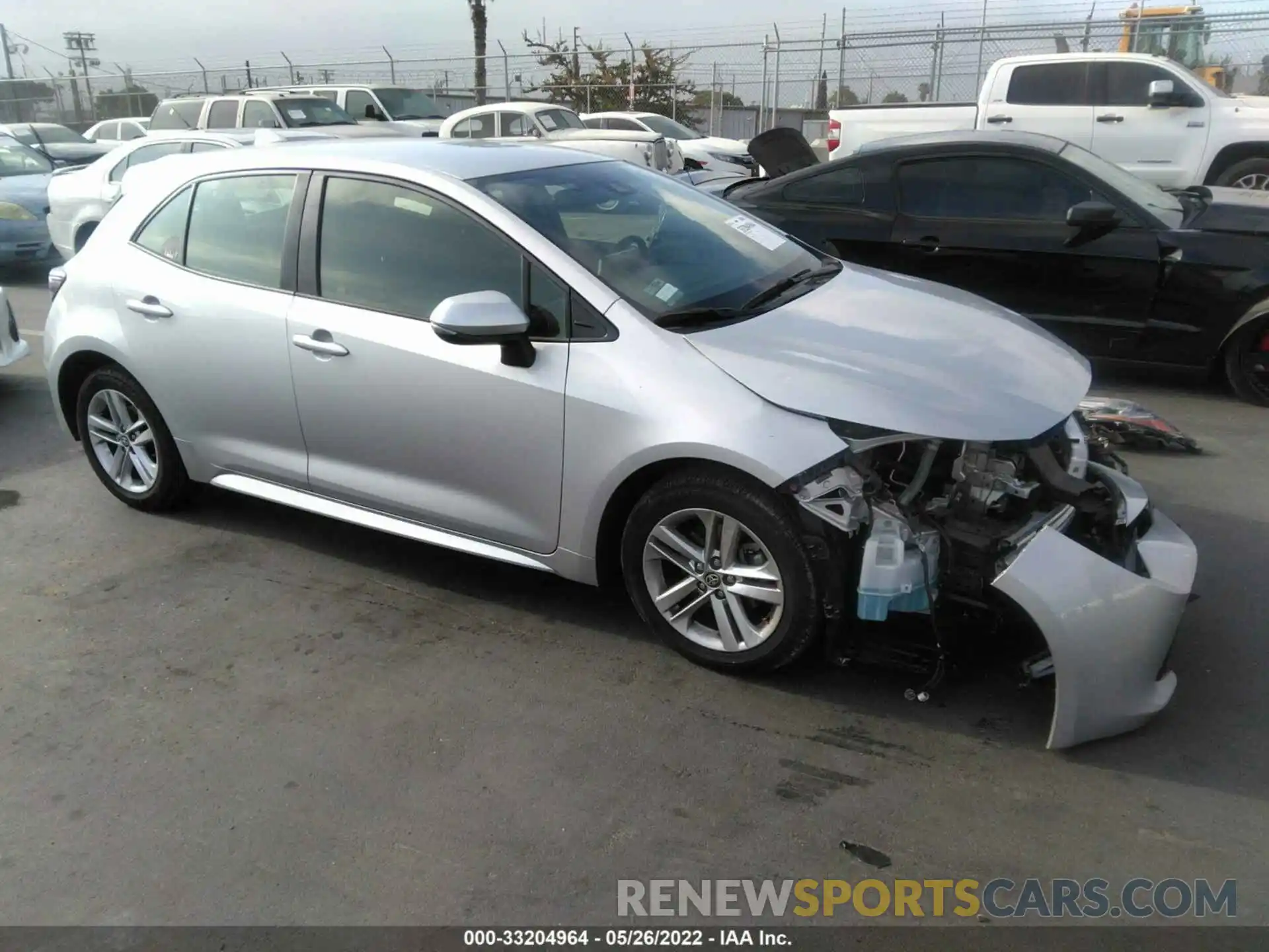 1 Photograph of a damaged car JTNK4RBE5K3040744 TOYOTA COROLLA HATCHBACK 2019