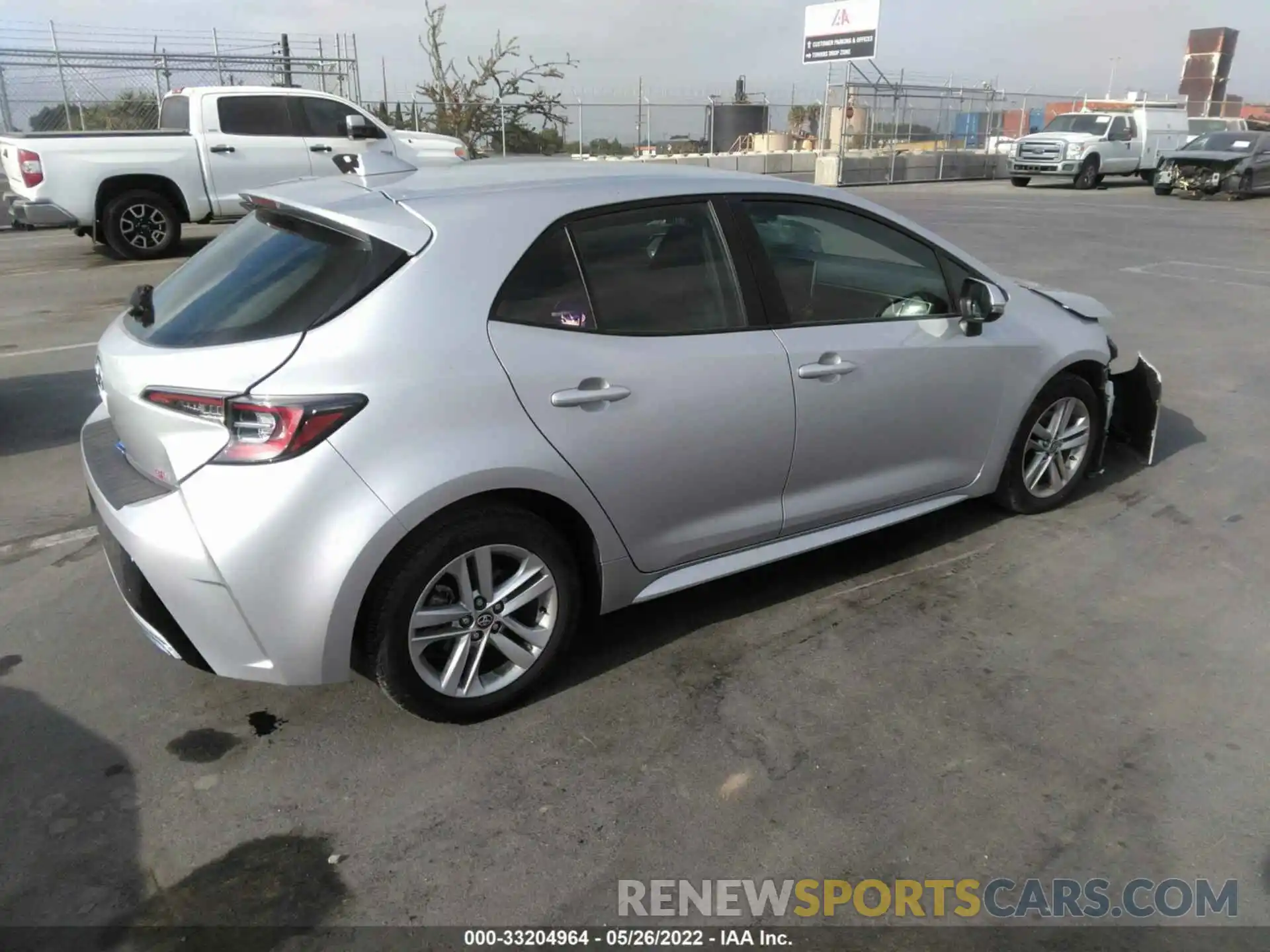 4 Photograph of a damaged car JTNK4RBE5K3040744 TOYOTA COROLLA HATCHBACK 2019