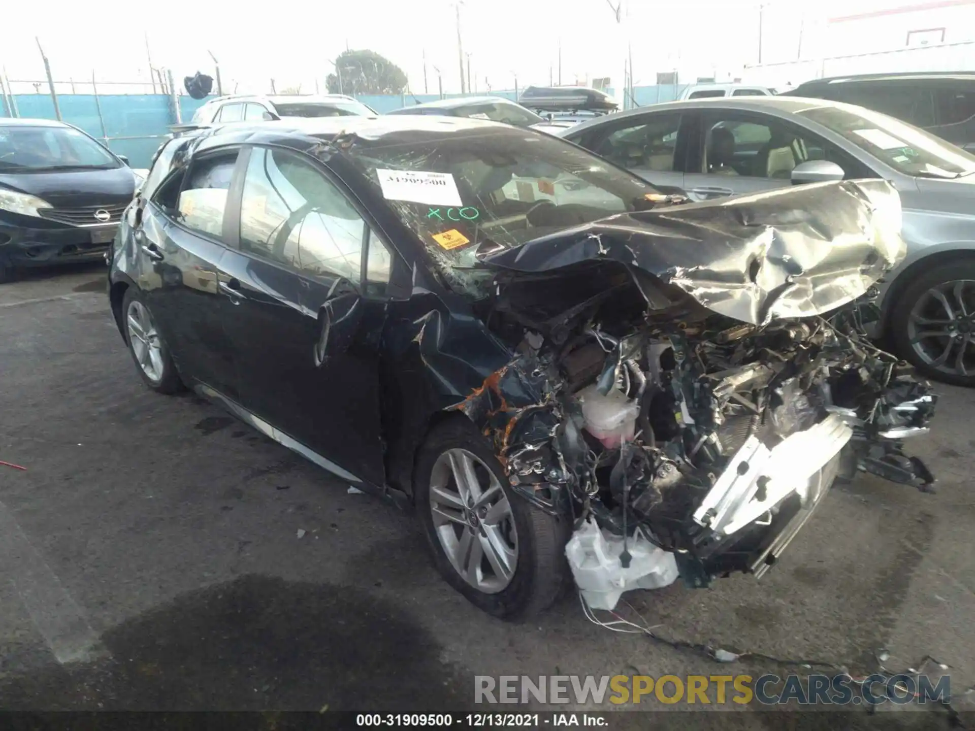 1 Photograph of a damaged car JTNK4RBE5K3041036 TOYOTA COROLLA HATCHBACK 2019