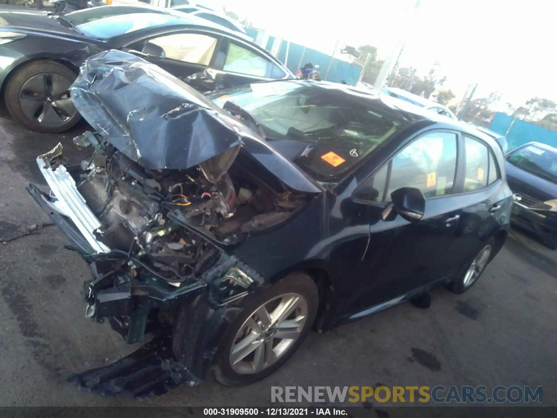 2 Photograph of a damaged car JTNK4RBE5K3041036 TOYOTA COROLLA HATCHBACK 2019