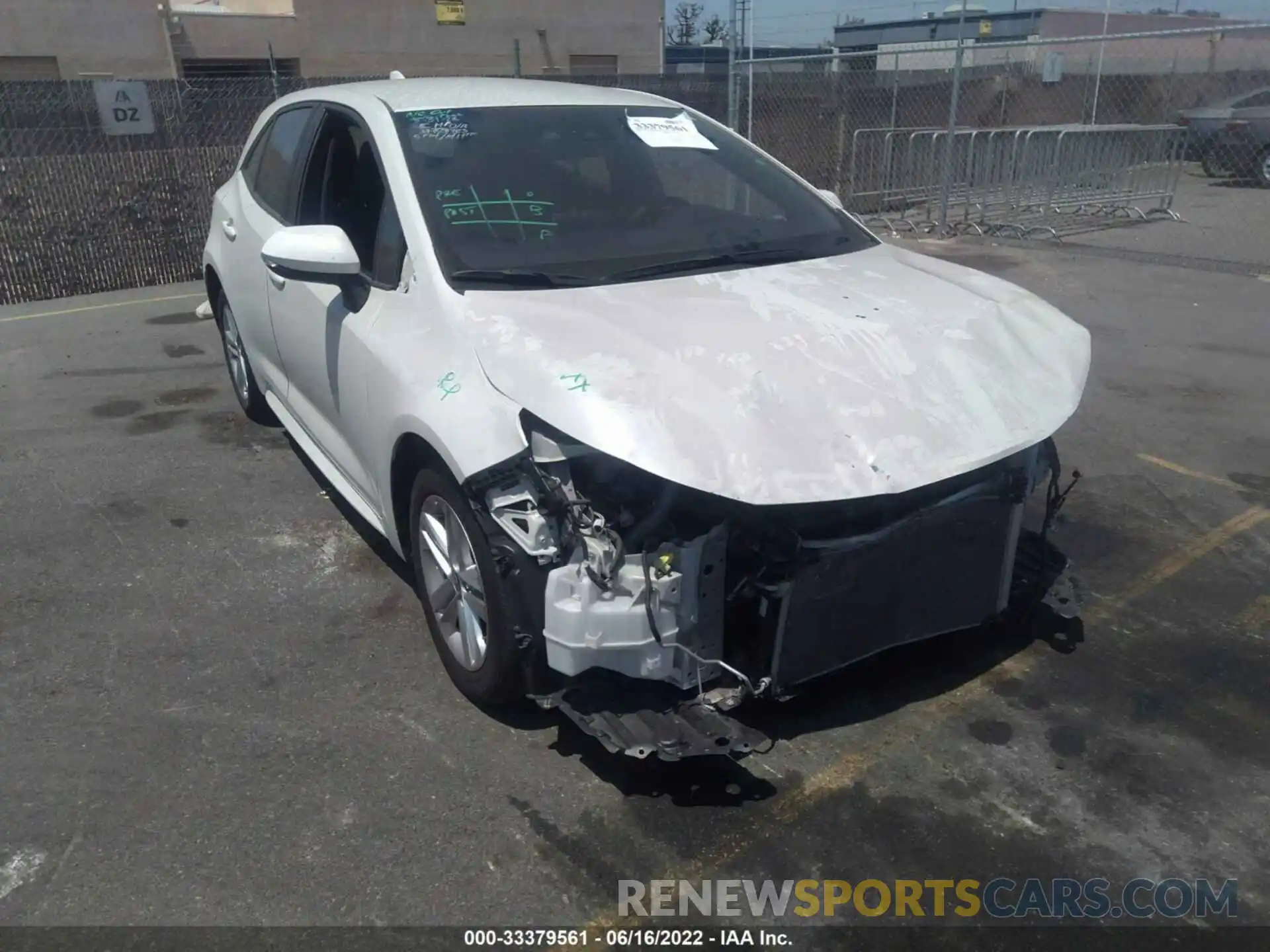 1 Photograph of a damaged car JTNK4RBE5K3042896 TOYOTA COROLLA HATCHBACK 2019