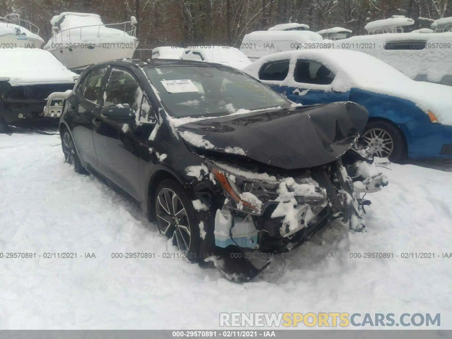 1 Photograph of a damaged car JTNK4RBE5K3044499 TOYOTA COROLLA HATCHBACK 2019