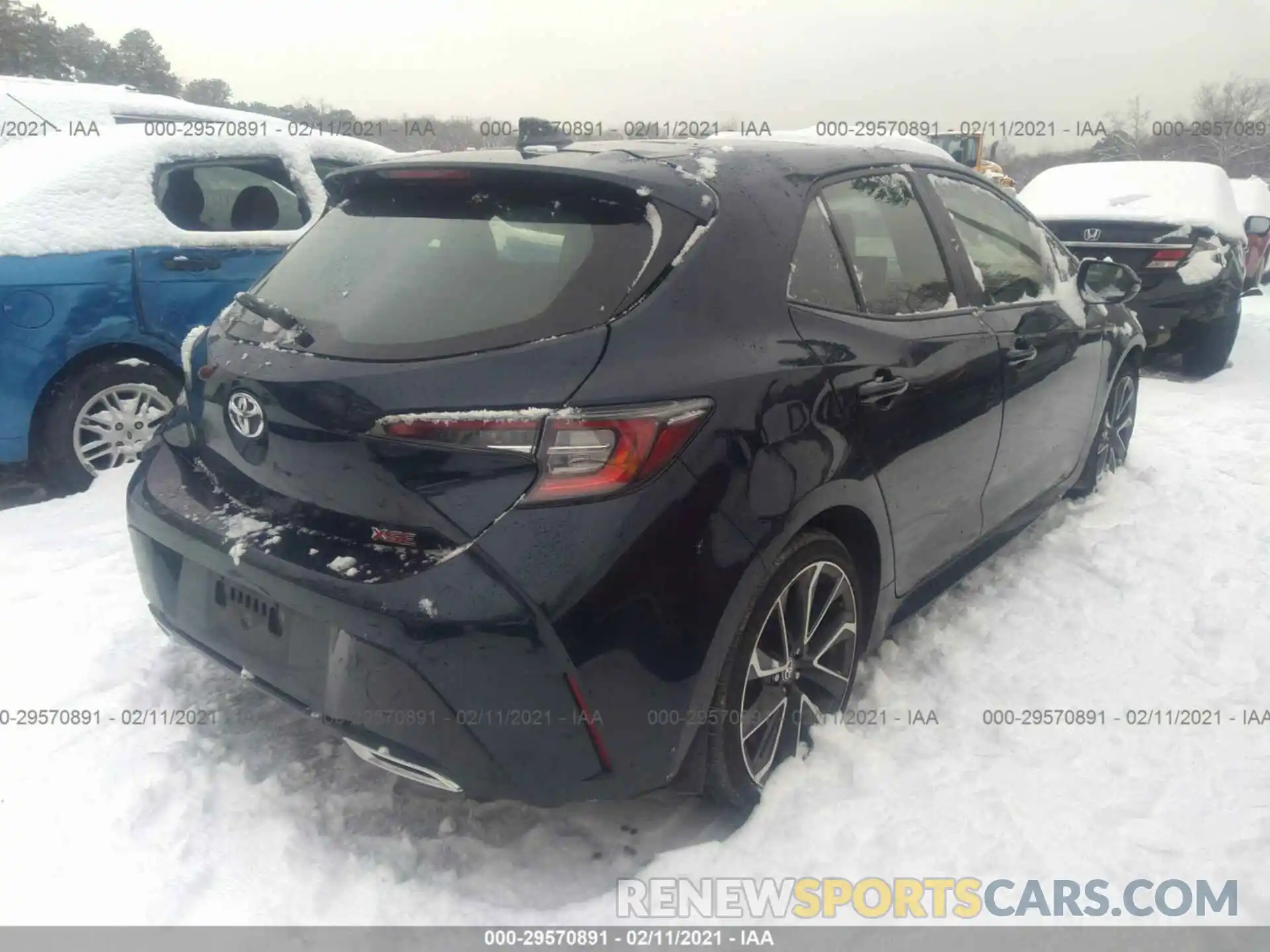 4 Photograph of a damaged car JTNK4RBE5K3044499 TOYOTA COROLLA HATCHBACK 2019