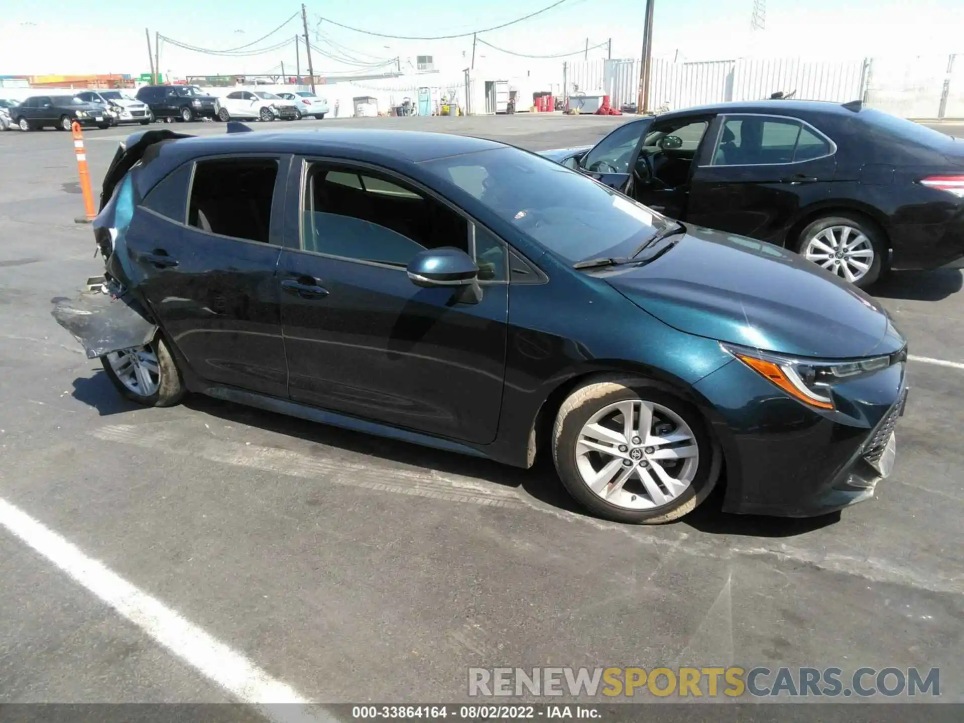 1 Photograph of a damaged car JTNK4RBE5K3046446 TOYOTA COROLLA HATCHBACK 2019