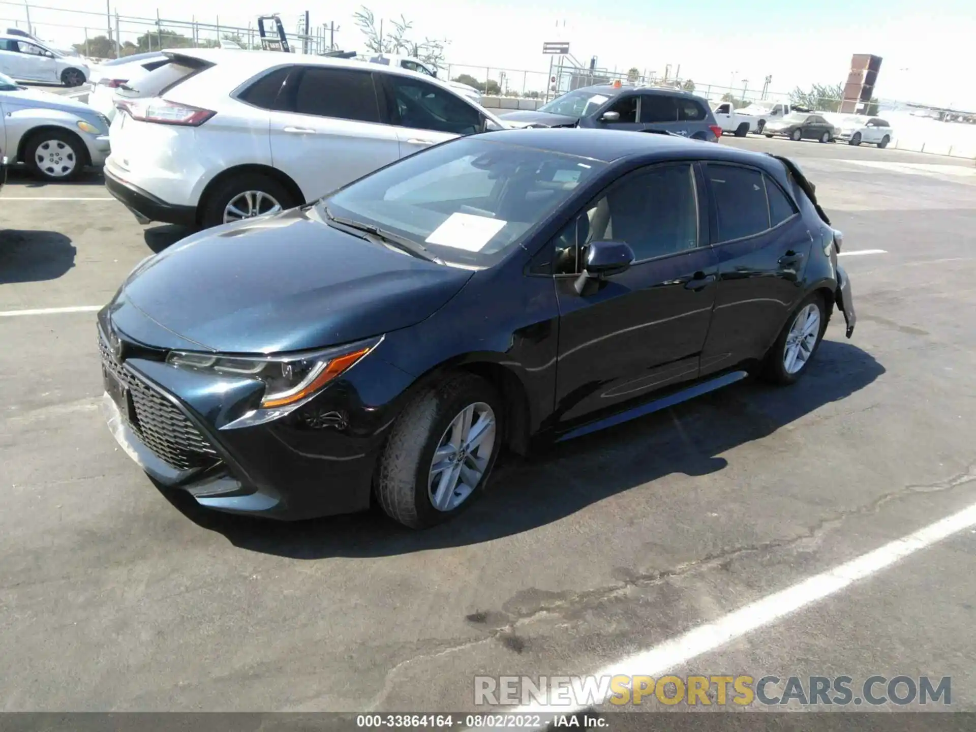 2 Photograph of a damaged car JTNK4RBE5K3046446 TOYOTA COROLLA HATCHBACK 2019