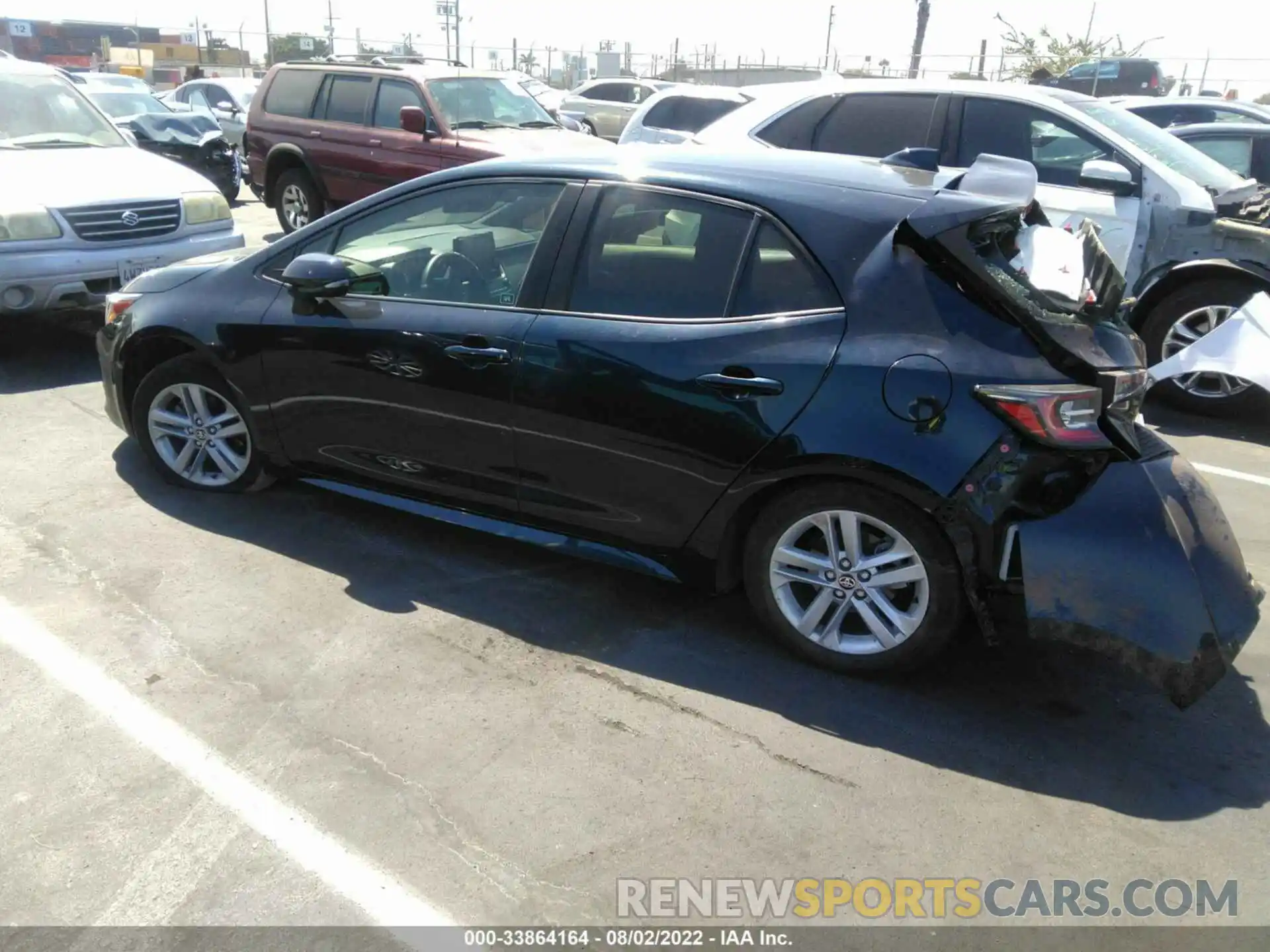 3 Photograph of a damaged car JTNK4RBE5K3046446 TOYOTA COROLLA HATCHBACK 2019