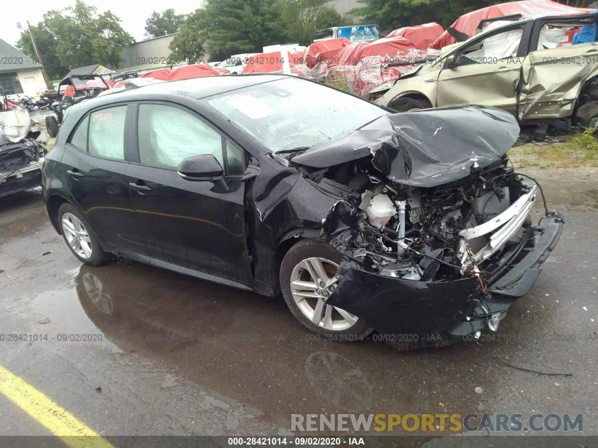 1 Photograph of a damaged car JTNK4RBE5K3054546 TOYOTA COROLLA HATCHBACK 2019