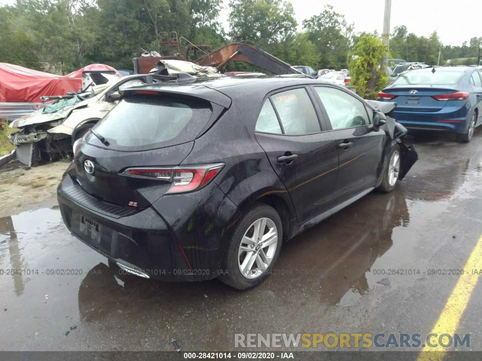 4 Photograph of a damaged car JTNK4RBE5K3054546 TOYOTA COROLLA HATCHBACK 2019