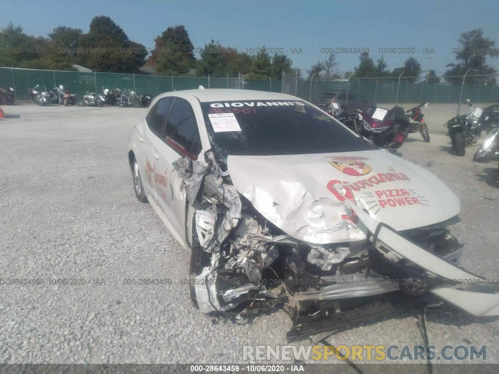 6 Photograph of a damaged car JTNK4RBE5K3056605 TOYOTA COROLLA HATCHBACK 2019