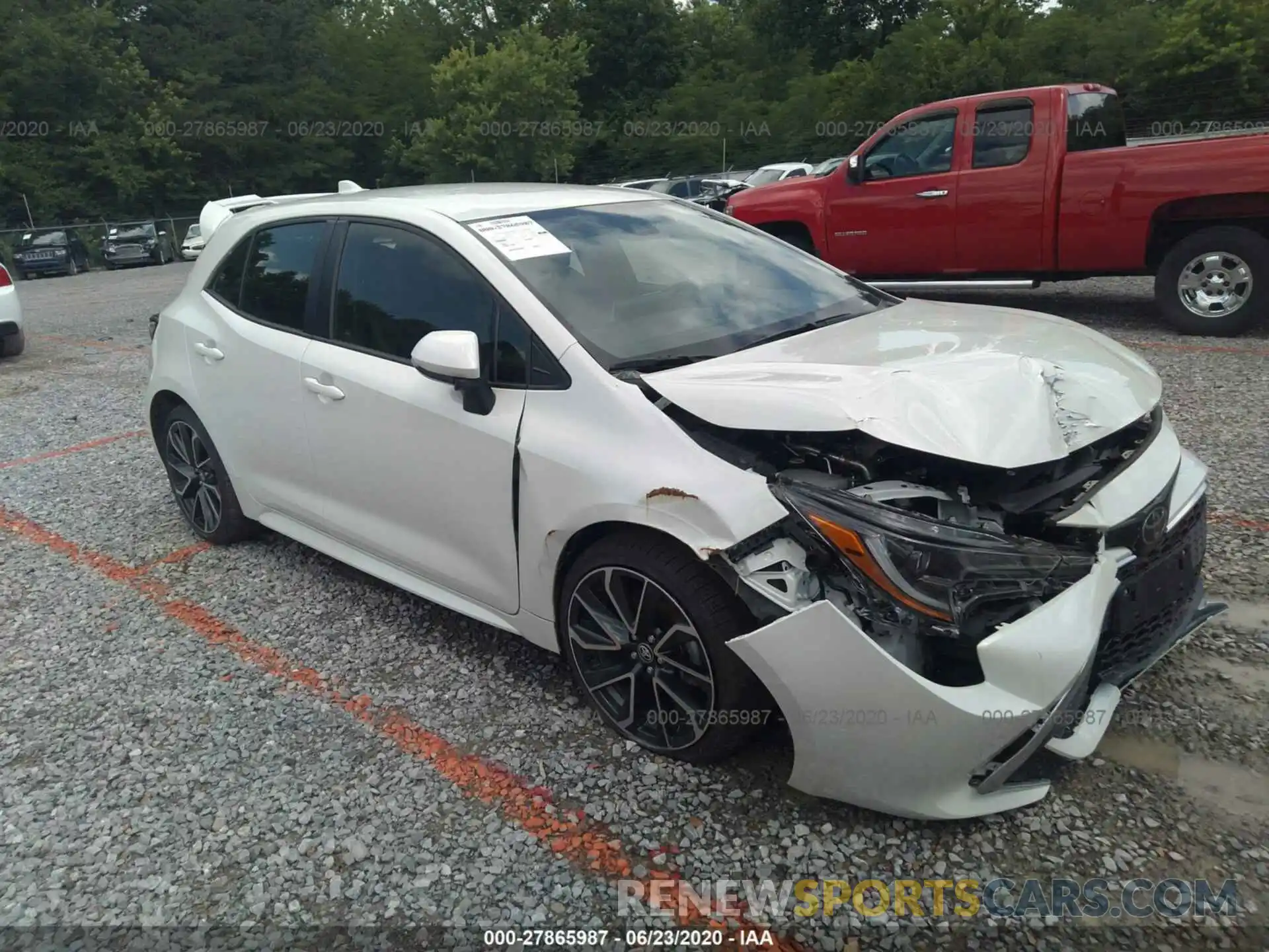 1 Photograph of a damaged car JTNK4RBE5K3062873 TOYOTA COROLLA HATCHBACK 2019