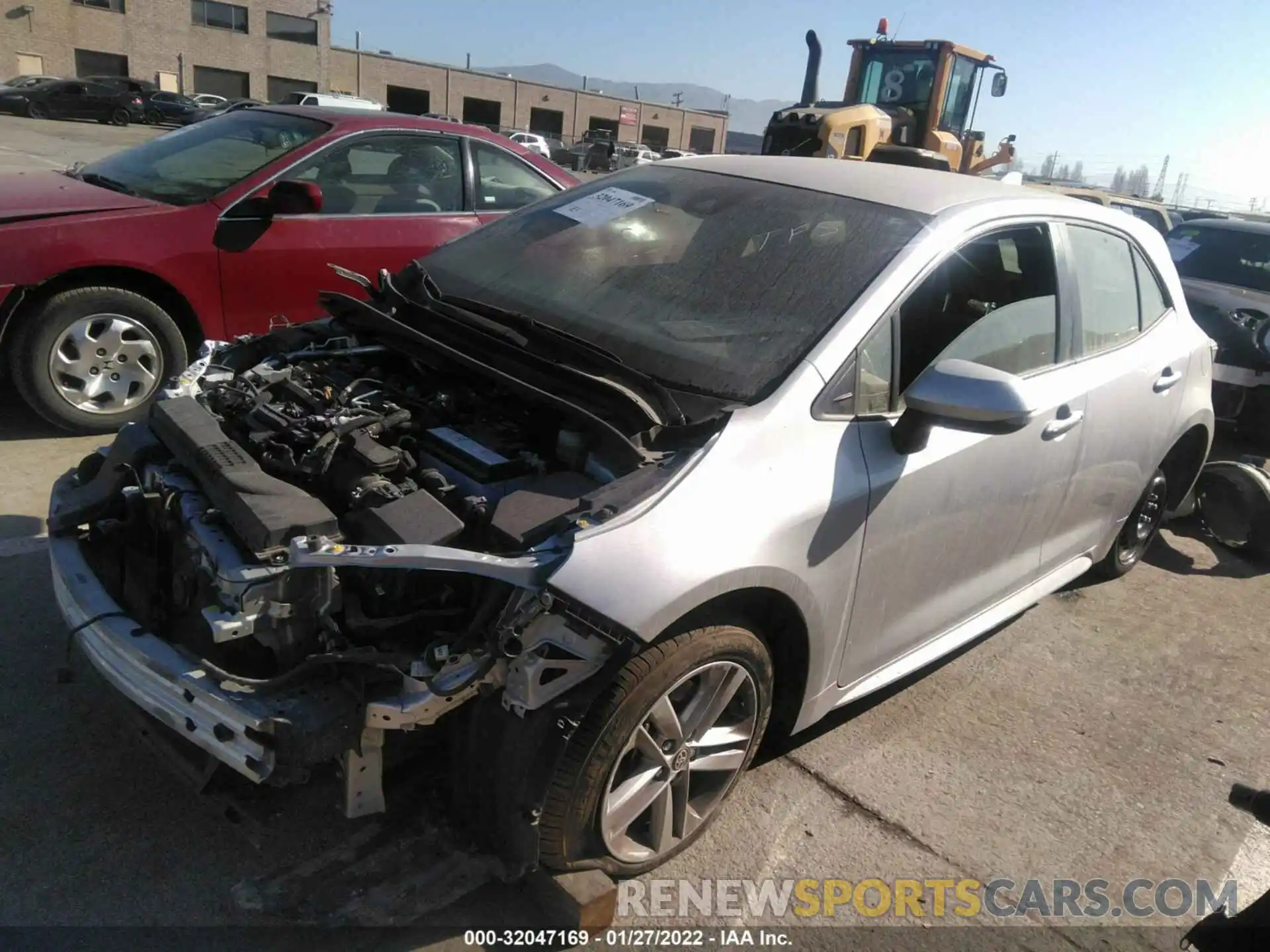 2 Photograph of a damaged car JTNK4RBE5K3066762 TOYOTA COROLLA HATCHBACK 2019