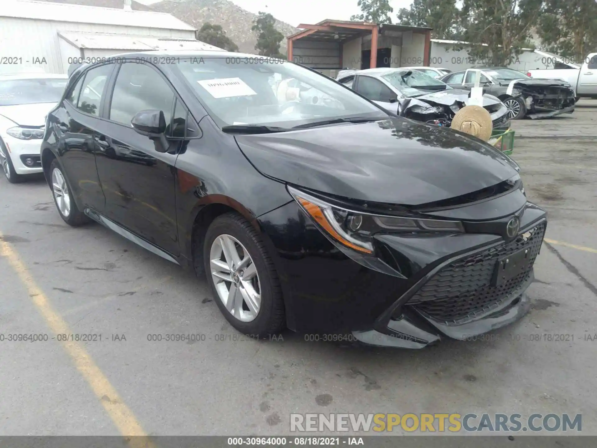 1 Photograph of a damaged car JTNK4RBE5K3069757 TOYOTA COROLLA HATCHBACK 2019