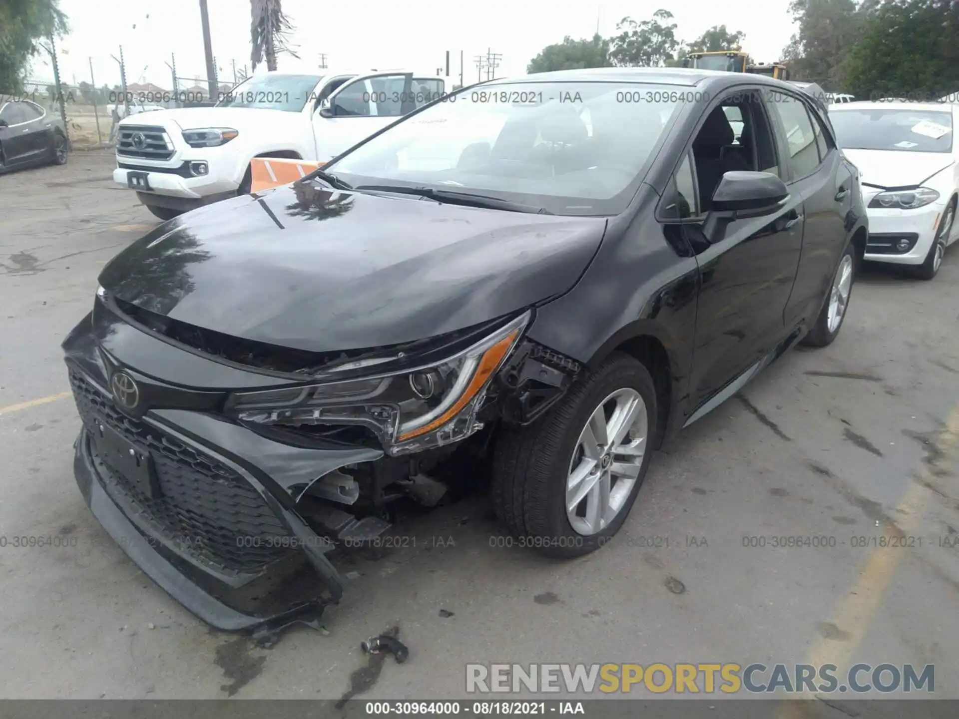 2 Photograph of a damaged car JTNK4RBE5K3069757 TOYOTA COROLLA HATCHBACK 2019