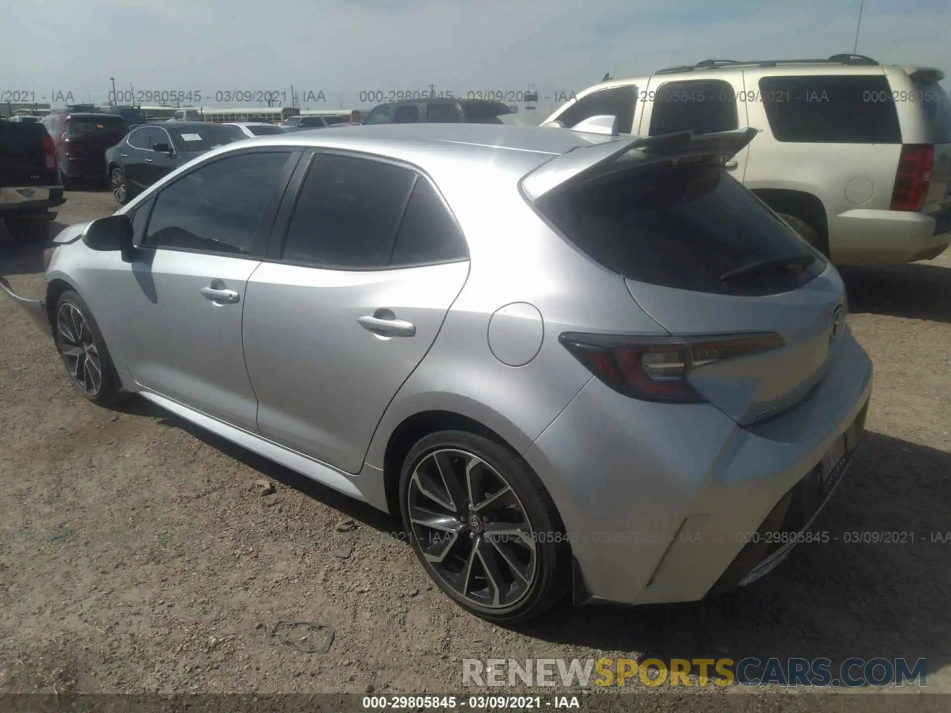 3 Photograph of a damaged car JTNK4RBE6K3015772 TOYOTA COROLLA HATCHBACK 2019