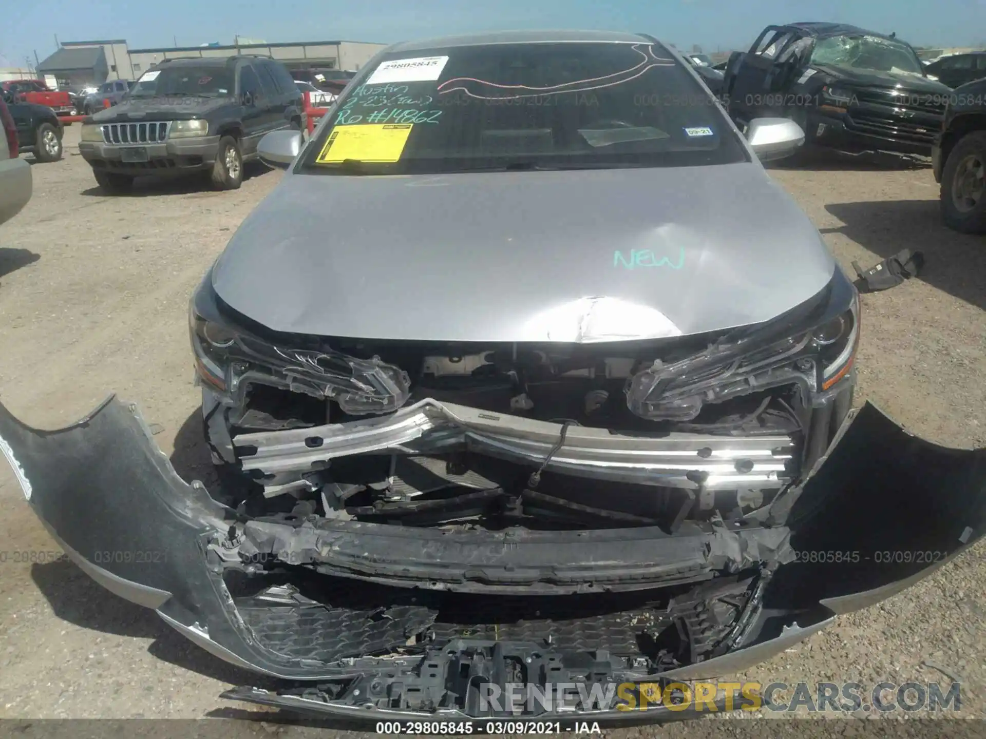 6 Photograph of a damaged car JTNK4RBE6K3015772 TOYOTA COROLLA HATCHBACK 2019