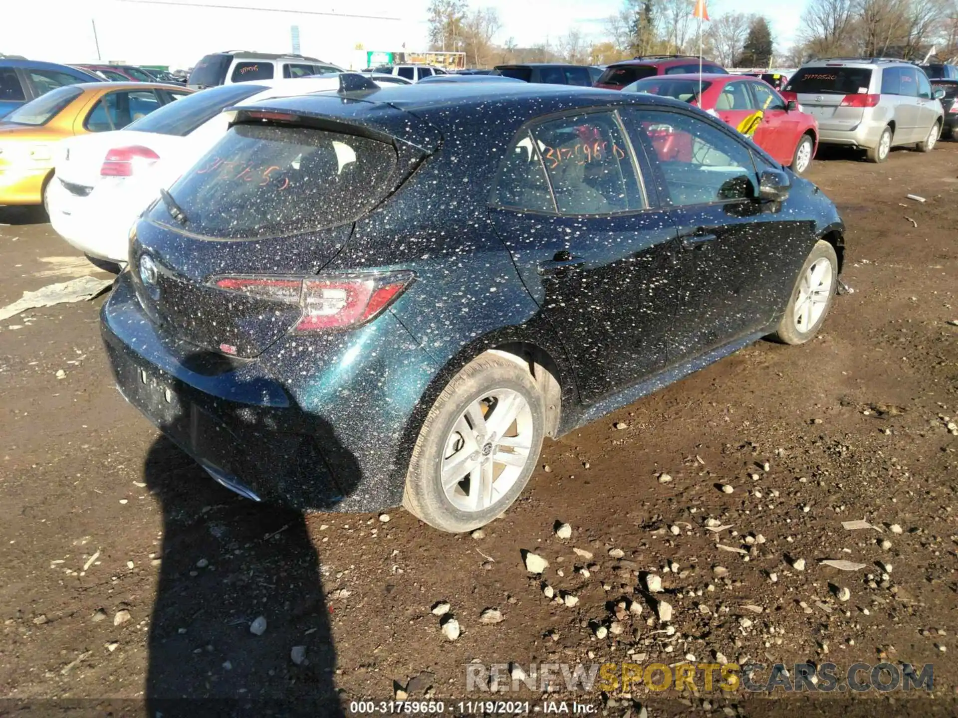 4 Фотография поврежденного автомобиля JTNK4RBE6K3017733 TOYOTA COROLLA HATCHBACK 2019