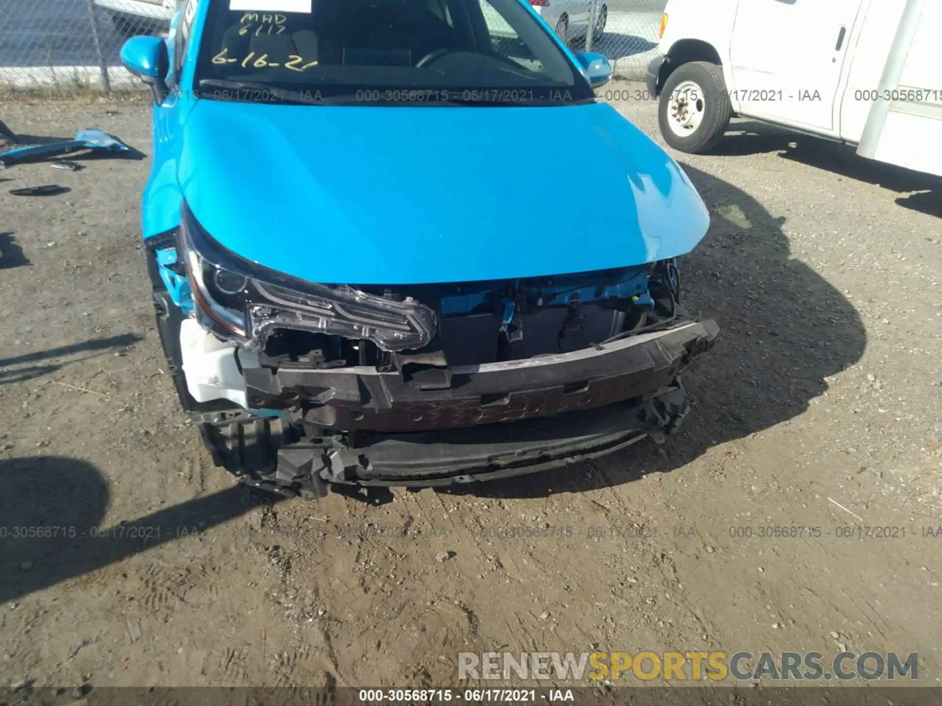6 Фотография поврежденного автомобиля JTNK4RBE6K3021300 TOYOTA COROLLA HATCHBACK 2019