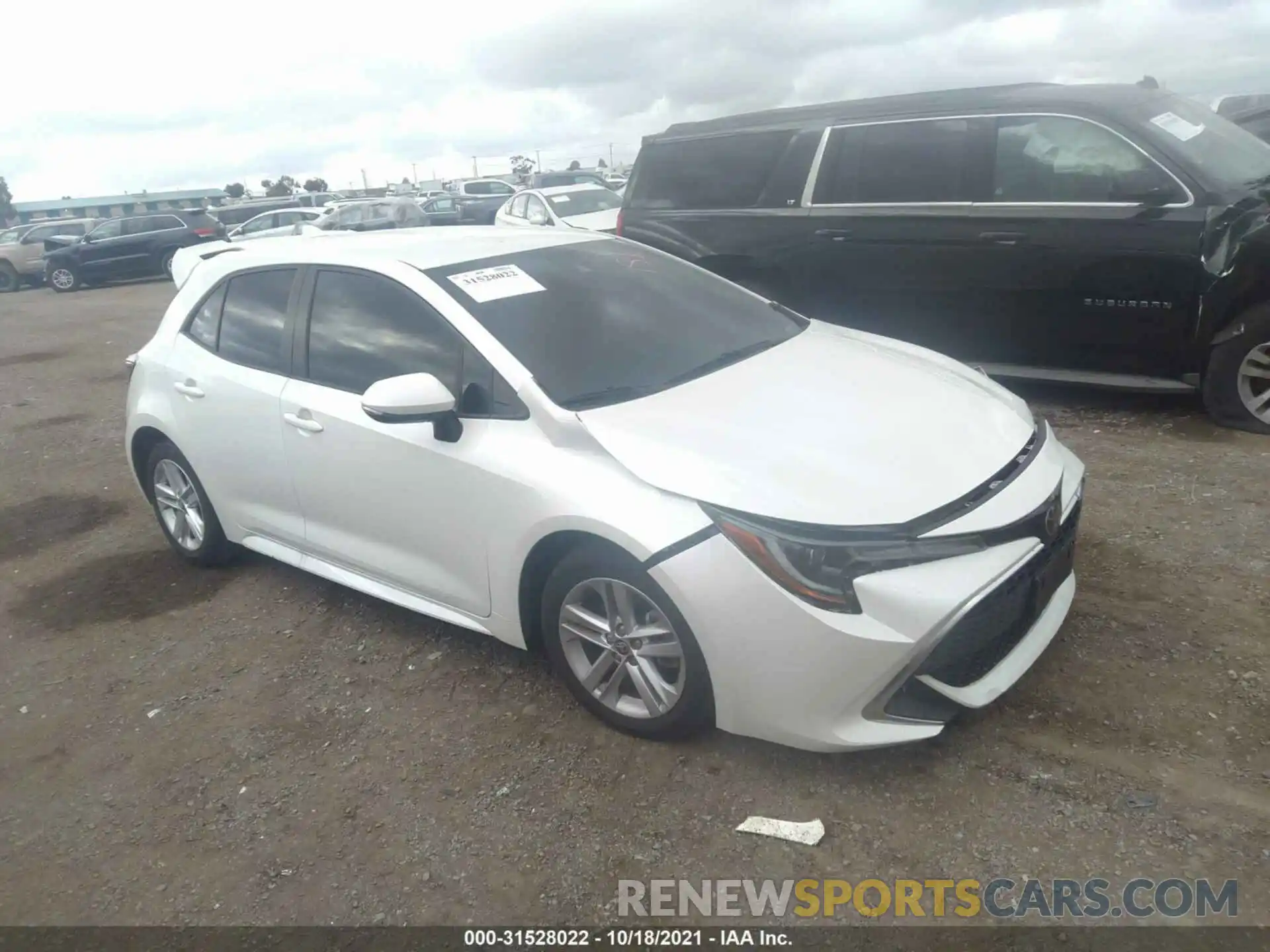 1 Photograph of a damaged car JTNK4RBE6K3022060 TOYOTA COROLLA HATCHBACK 2019