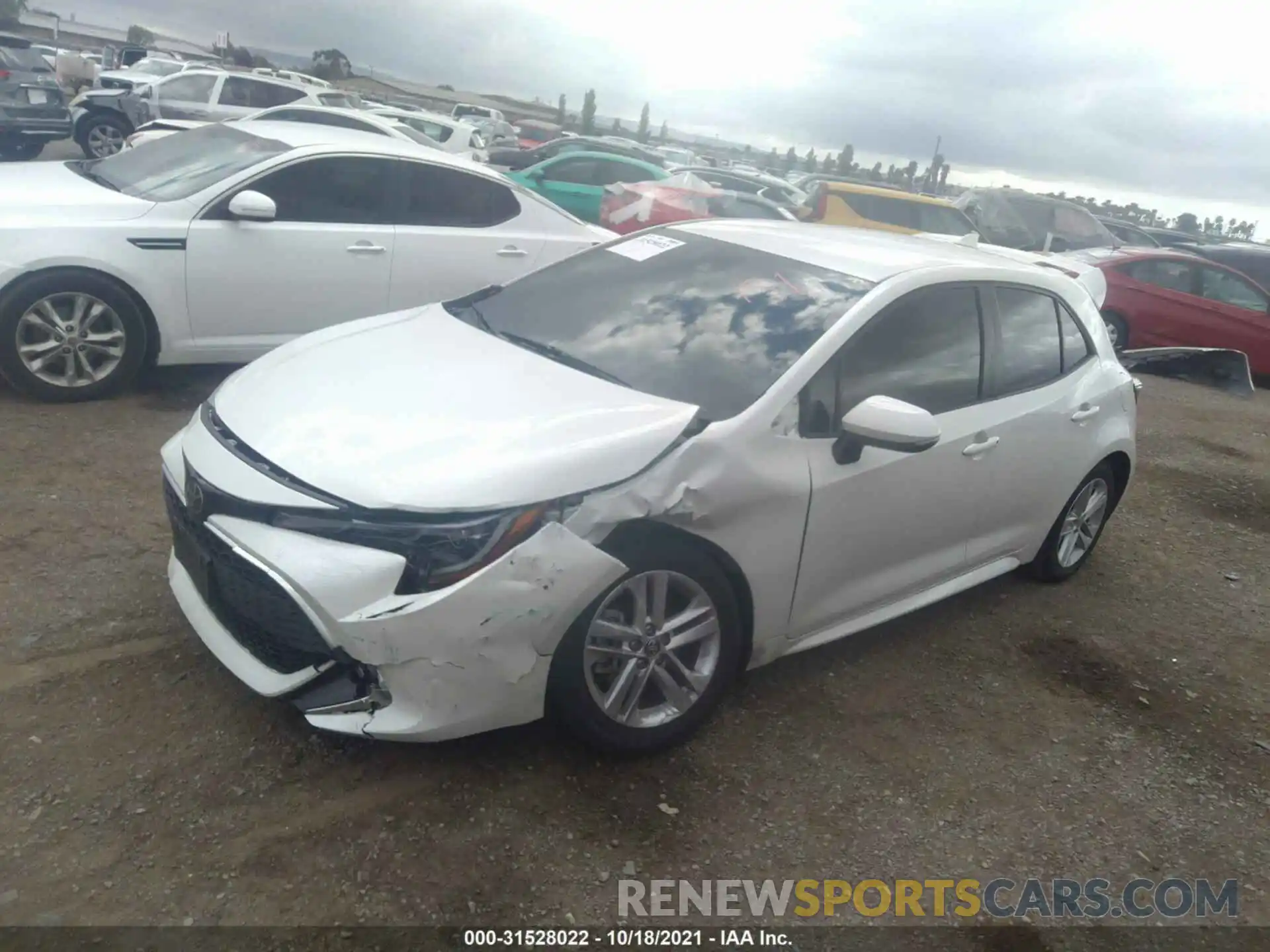 2 Photograph of a damaged car JTNK4RBE6K3022060 TOYOTA COROLLA HATCHBACK 2019