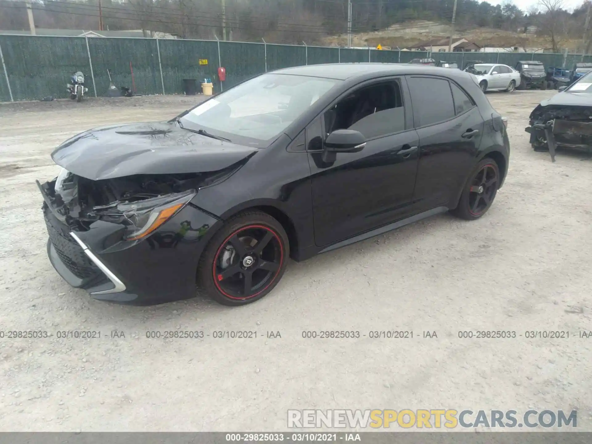 2 Photograph of a damaged car JTNK4RBE6K3025363 TOYOTA COROLLA HATCHBACK 2019