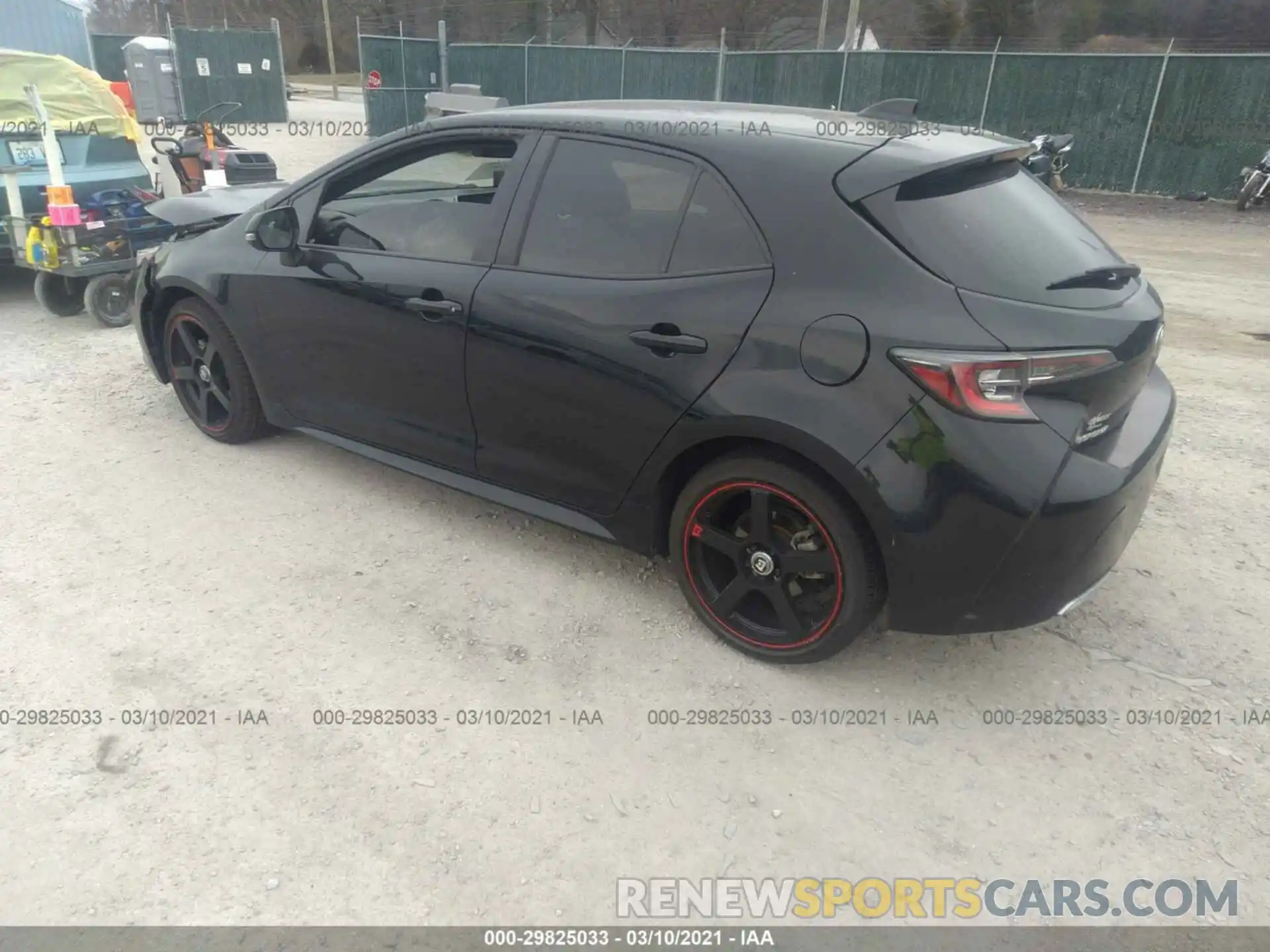 3 Photograph of a damaged car JTNK4RBE6K3025363 TOYOTA COROLLA HATCHBACK 2019