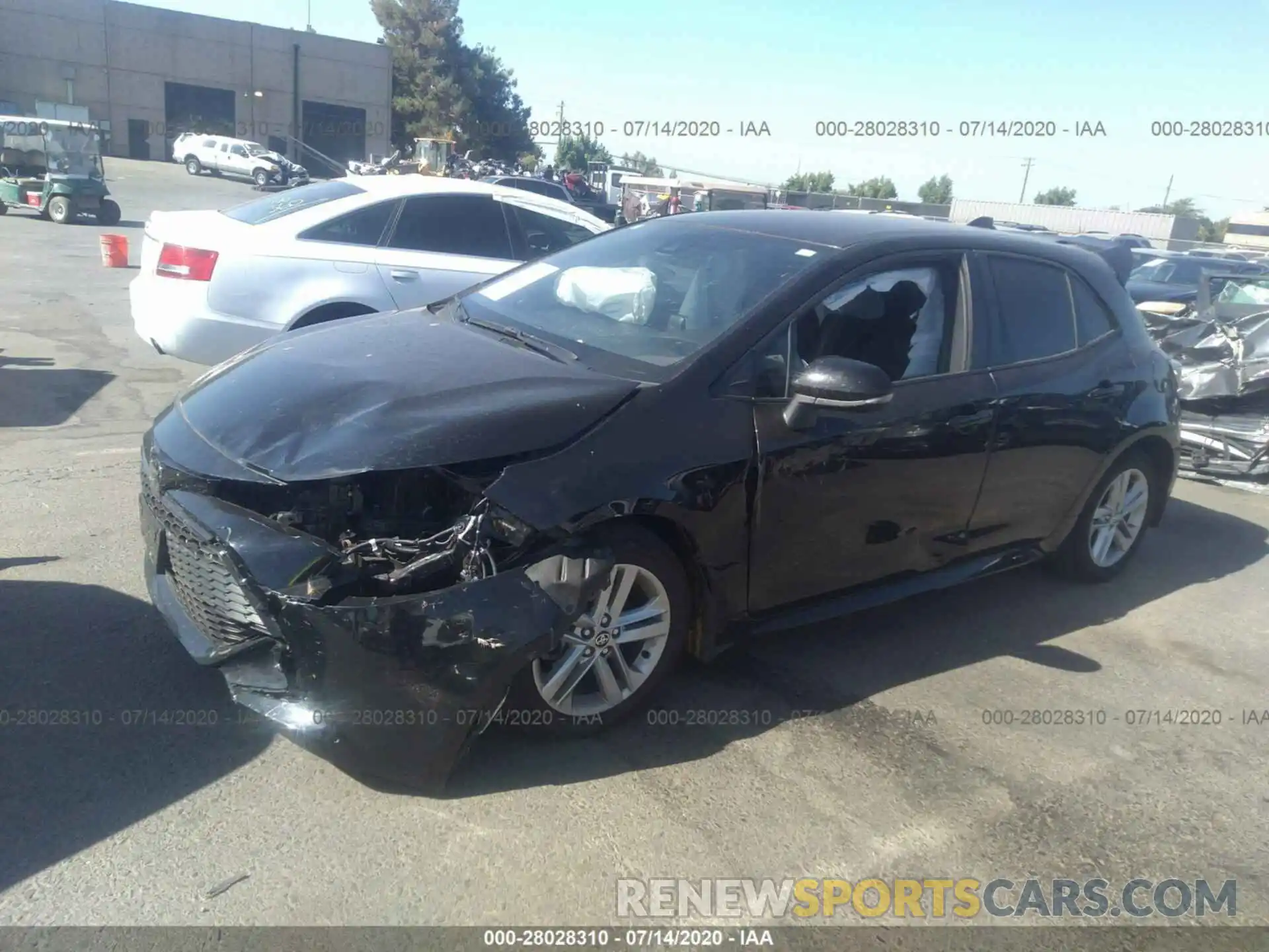 2 Photograph of a damaged car JTNK4RBE6K3029218 TOYOTA COROLLA HATCHBACK 2019