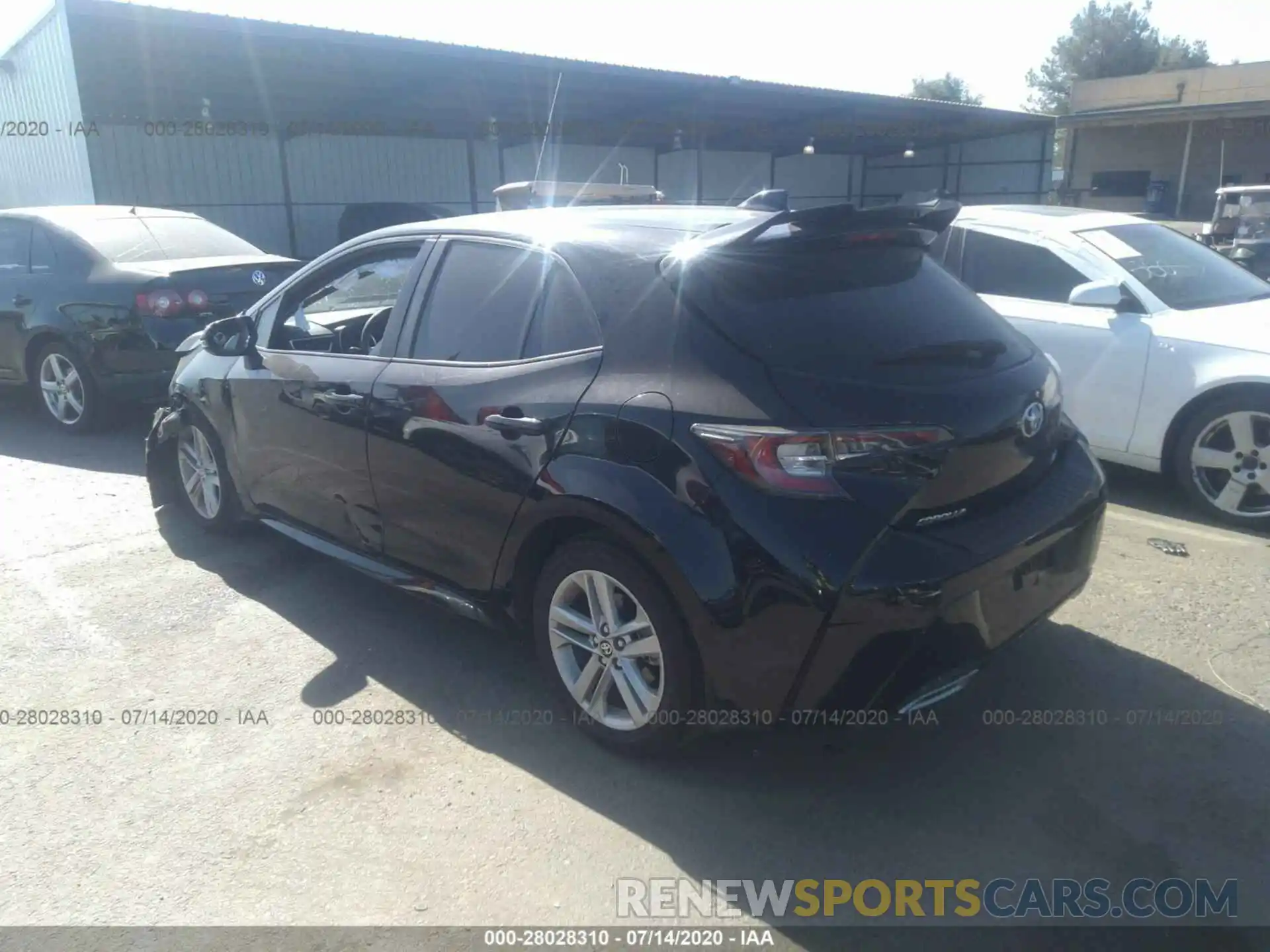 3 Photograph of a damaged car JTNK4RBE6K3029218 TOYOTA COROLLA HATCHBACK 2019