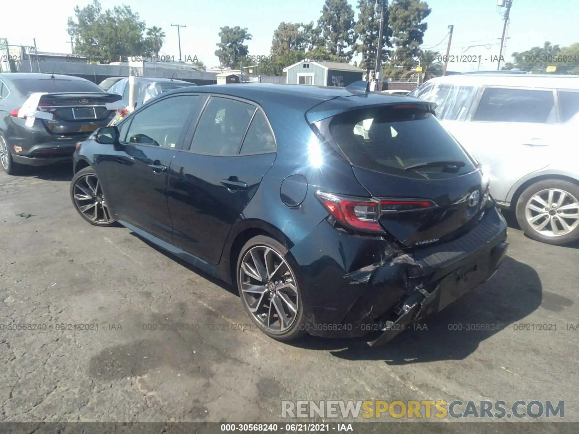 3 Photograph of a damaged car JTNK4RBE6K3029896 TOYOTA COROLLA HATCHBACK 2019