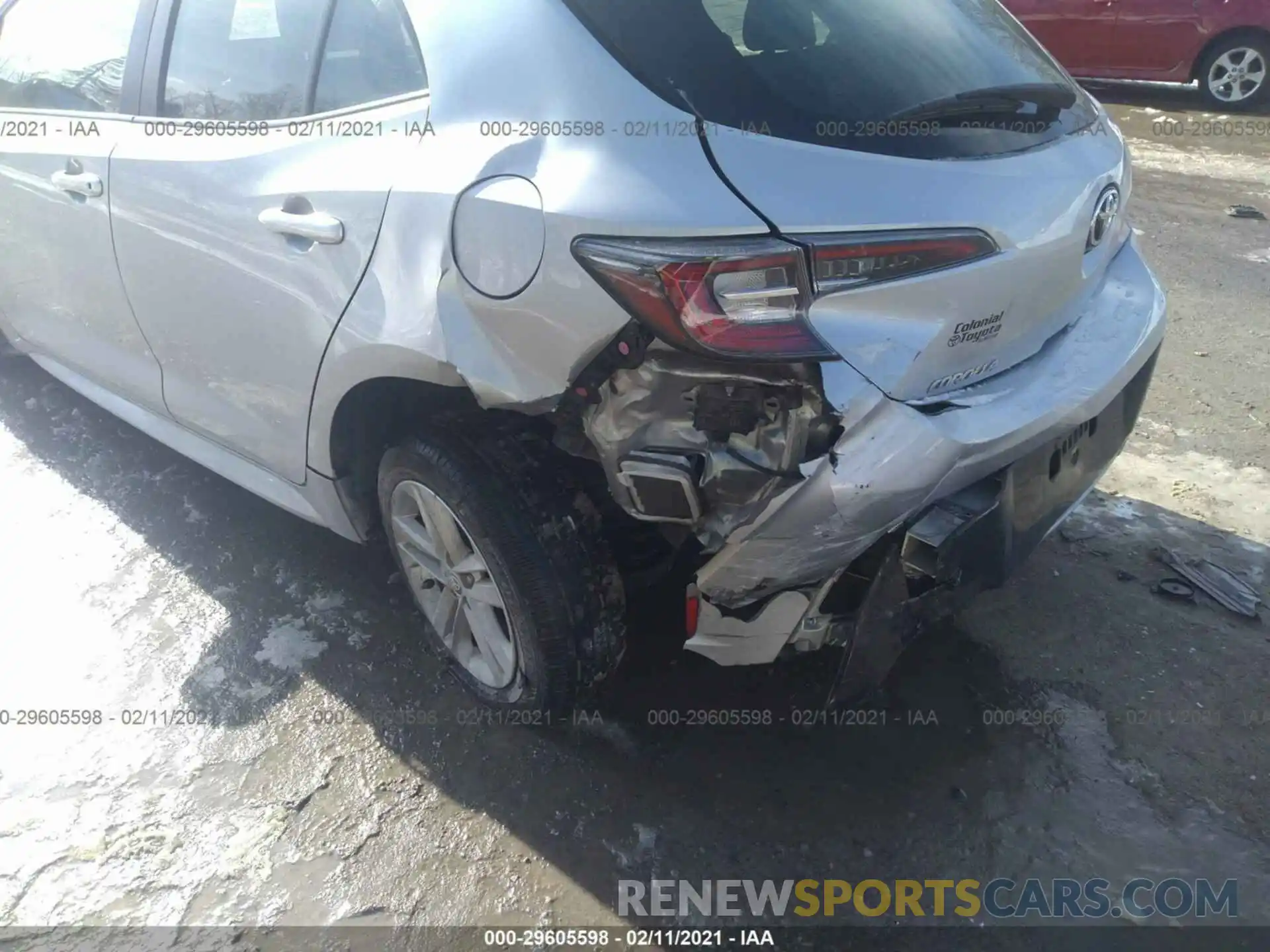 6 Photograph of a damaged car JTNK4RBE6K3034435 TOYOTA COROLLA HATCHBACK 2019