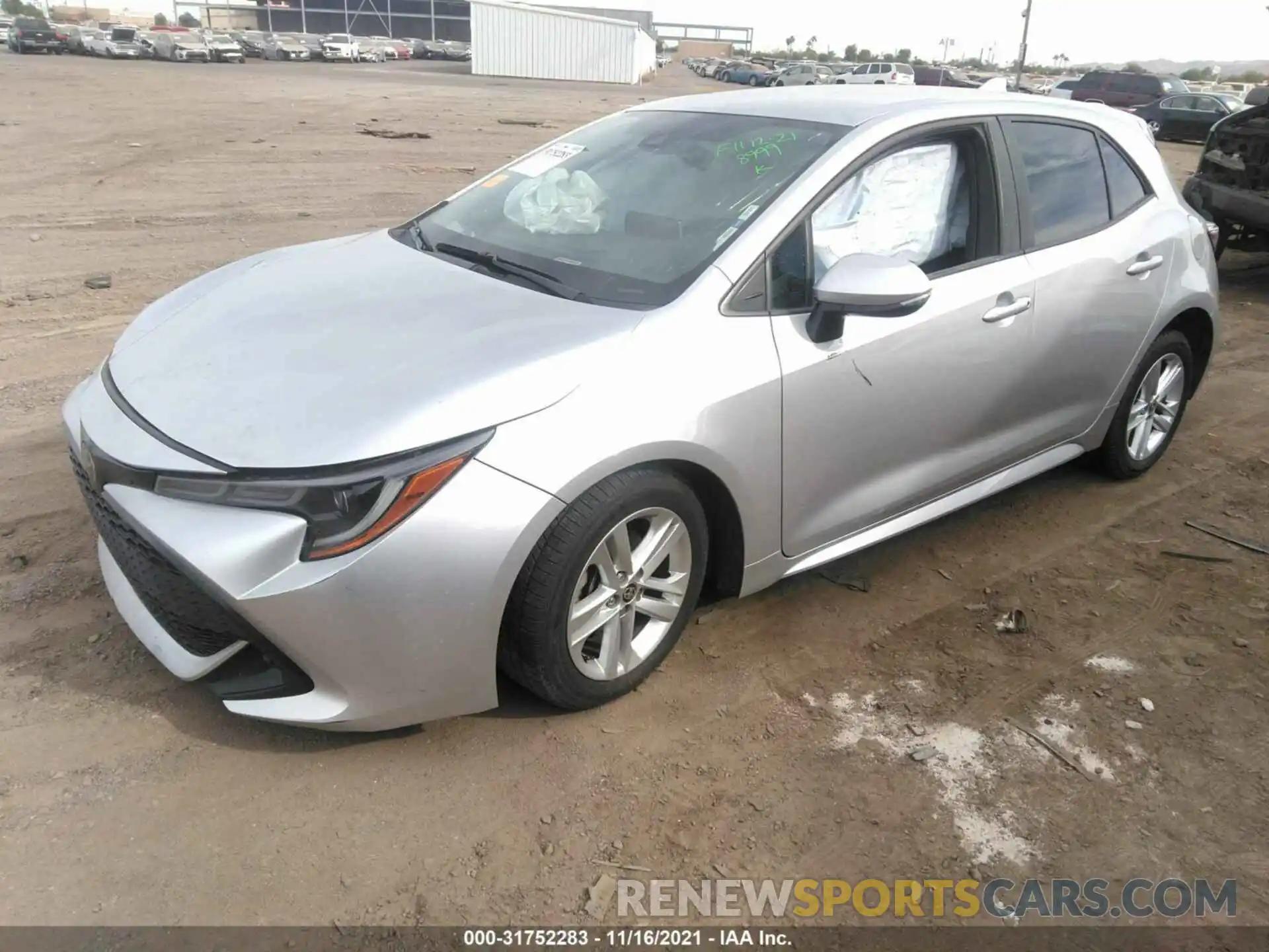 2 Photograph of a damaged car JTNK4RBE6K3038999 TOYOTA COROLLA HATCHBACK 2019