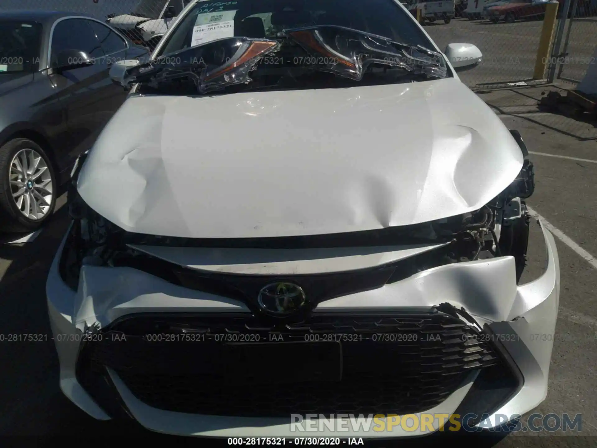 6 Фотография поврежденного автомобиля JTNK4RBE6K3040459 TOYOTA COROLLA HATCHBACK 2019