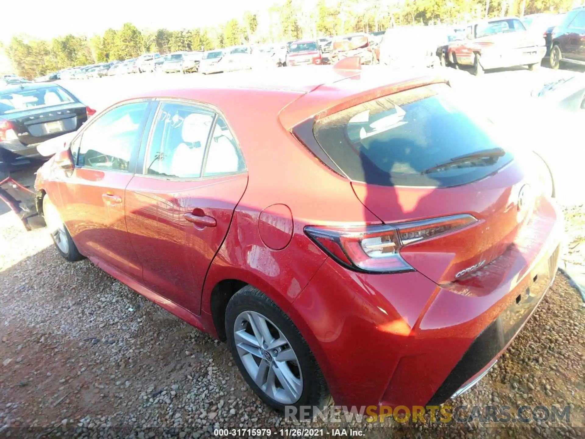 3 Photograph of a damaged car JTNK4RBE6K3043538 TOYOTA COROLLA HATCHBACK 2019