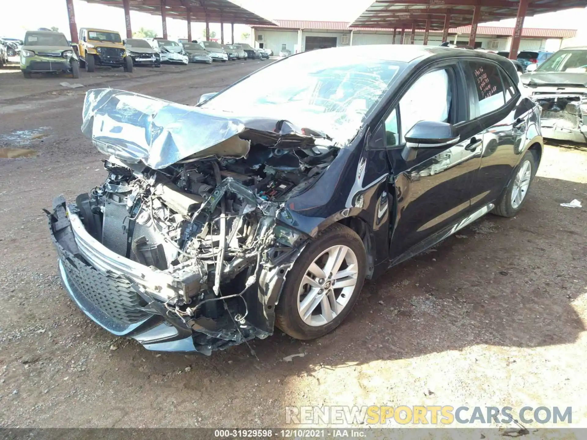 2 Photograph of a damaged car JTNK4RBE6K3046293 TOYOTA COROLLA HATCHBACK 2019