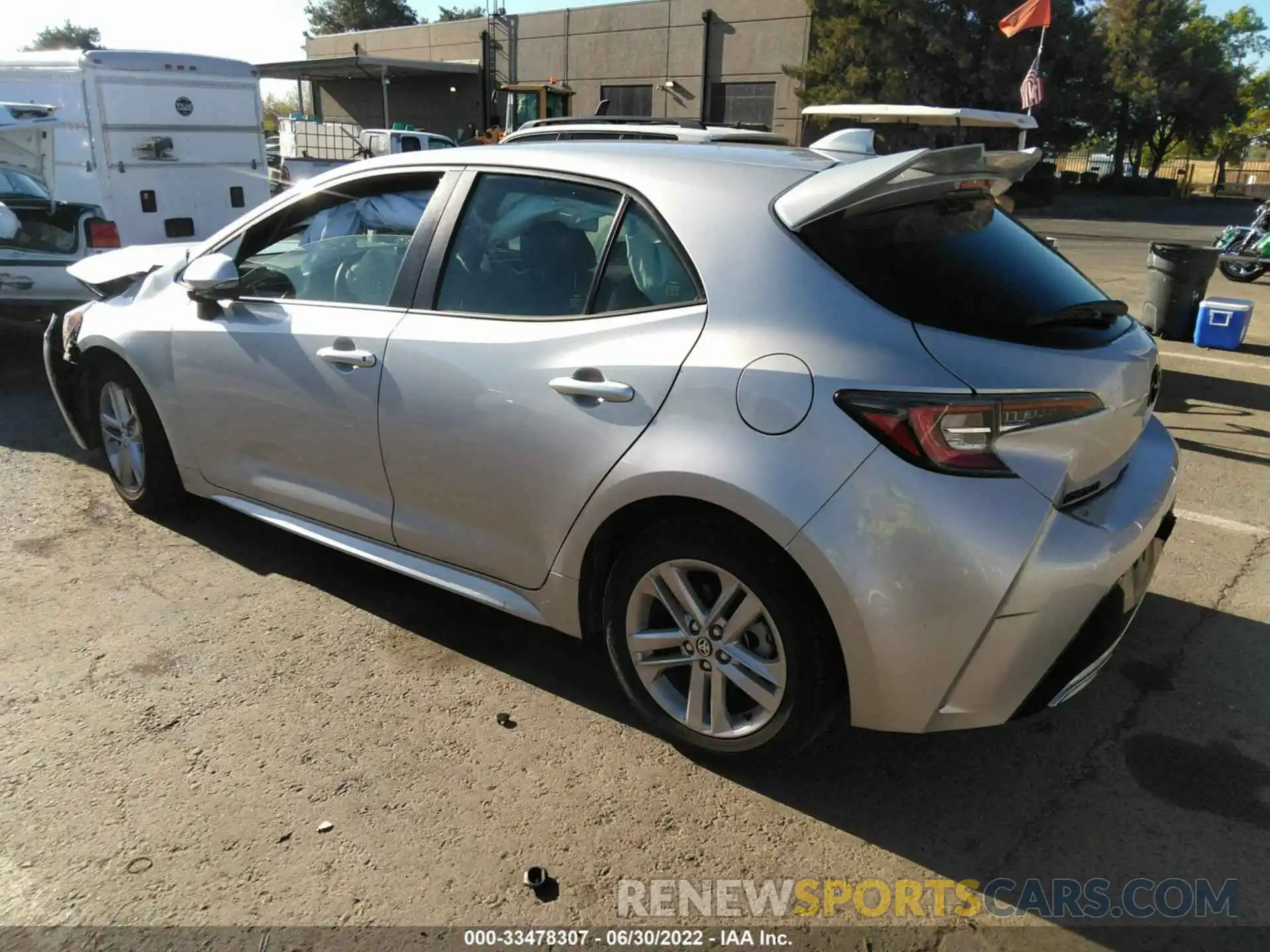 3 Photograph of a damaged car JTNK4RBE6K3047265 TOYOTA COROLLA HATCHBACK 2019