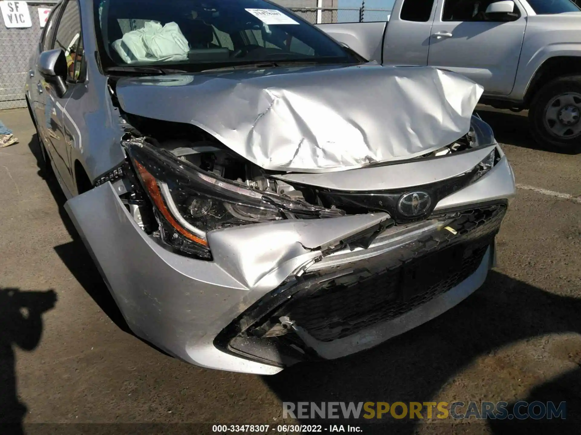 6 Photograph of a damaged car JTNK4RBE6K3047265 TOYOTA COROLLA HATCHBACK 2019