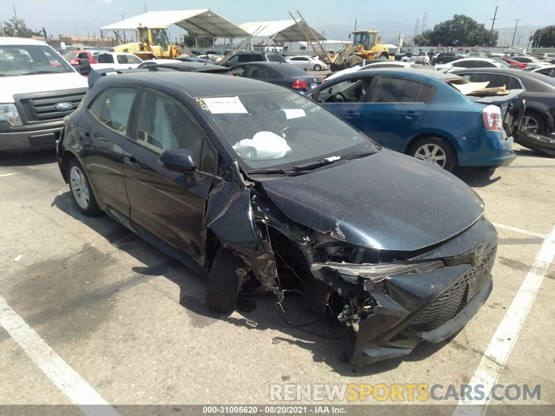 1 Photograph of a damaged car JTNK4RBE6K3050621 TOYOTA COROLLA HATCHBACK 2019