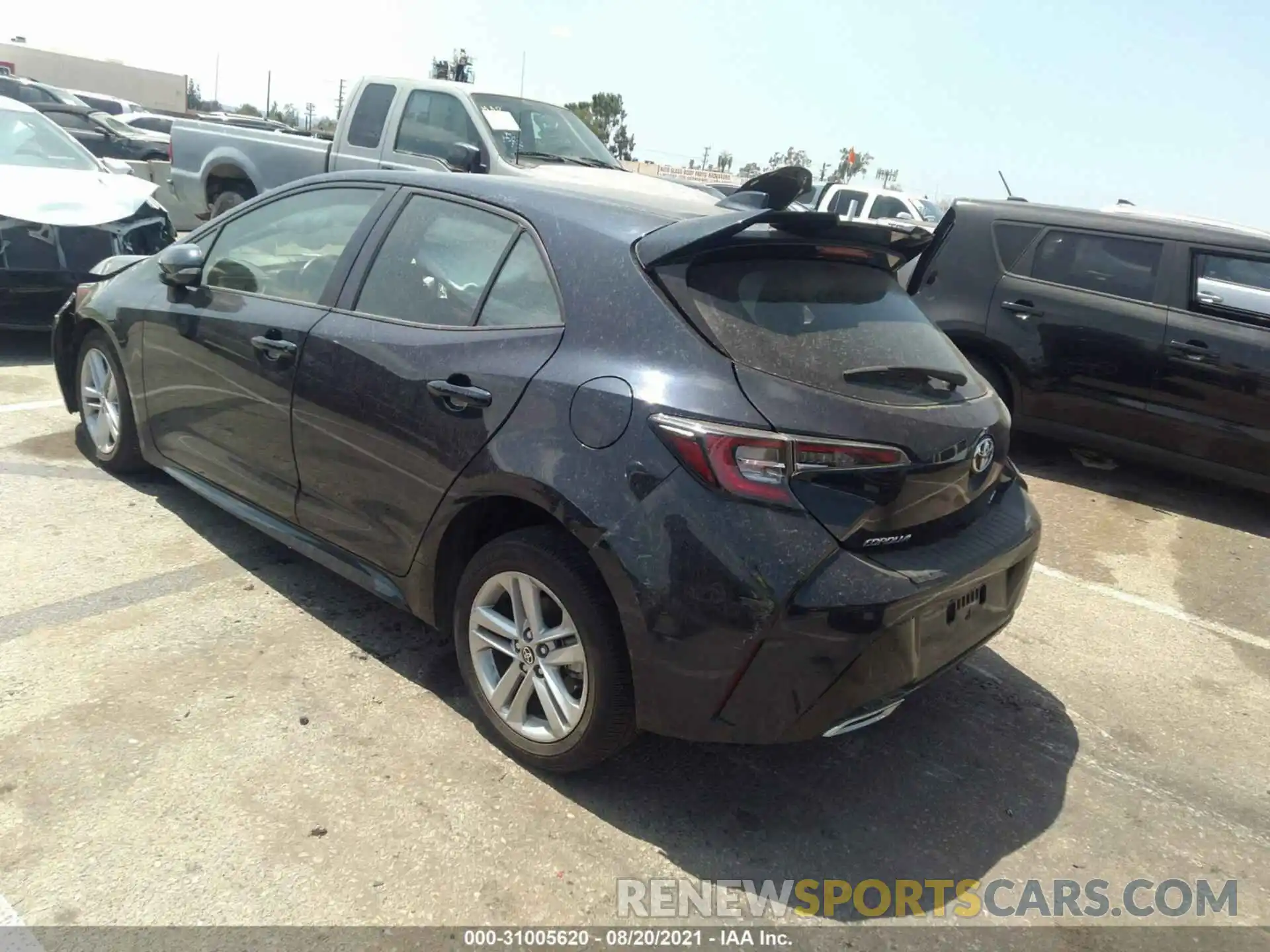 3 Photograph of a damaged car JTNK4RBE6K3050621 TOYOTA COROLLA HATCHBACK 2019