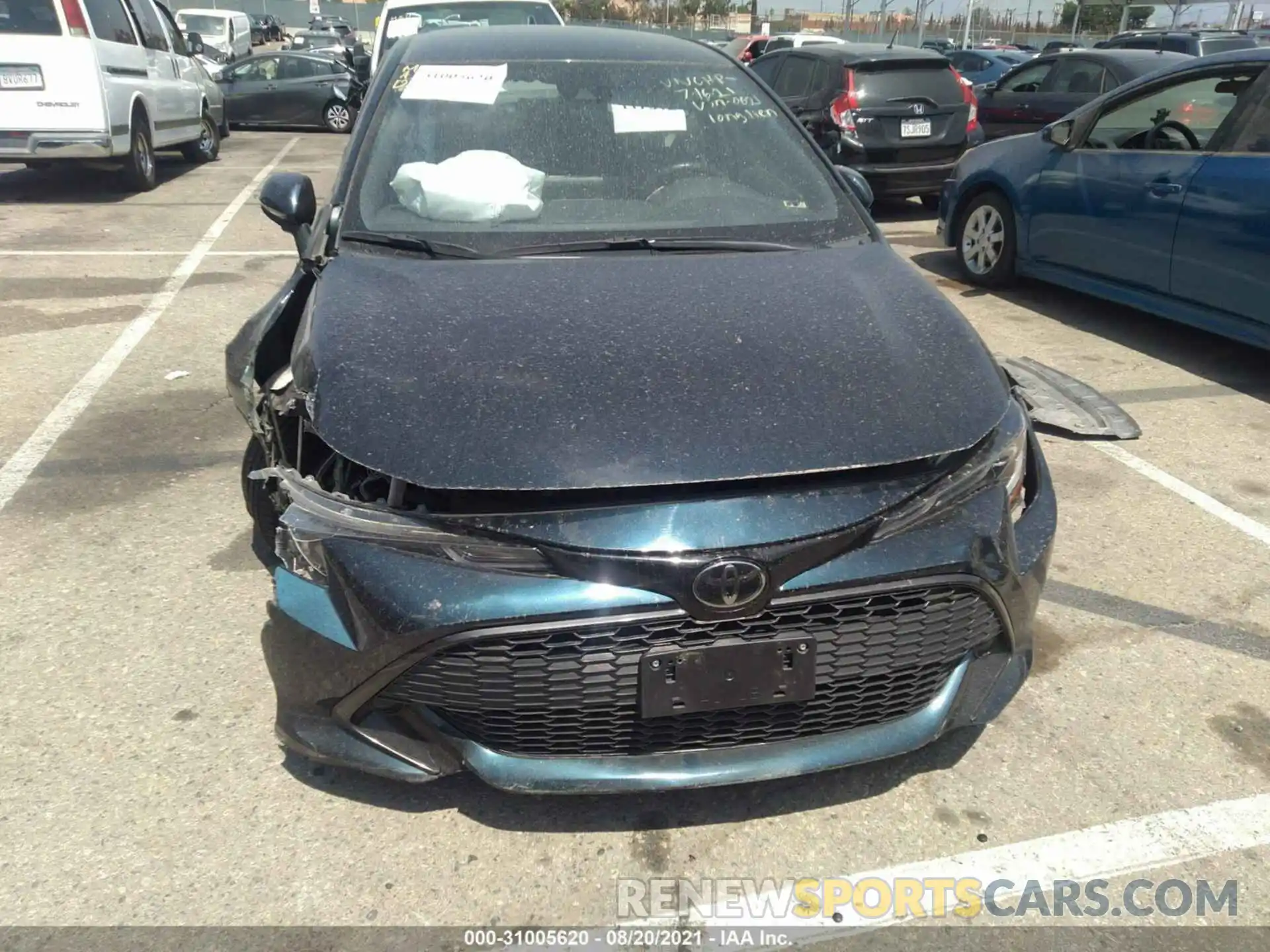 6 Photograph of a damaged car JTNK4RBE6K3050621 TOYOTA COROLLA HATCHBACK 2019