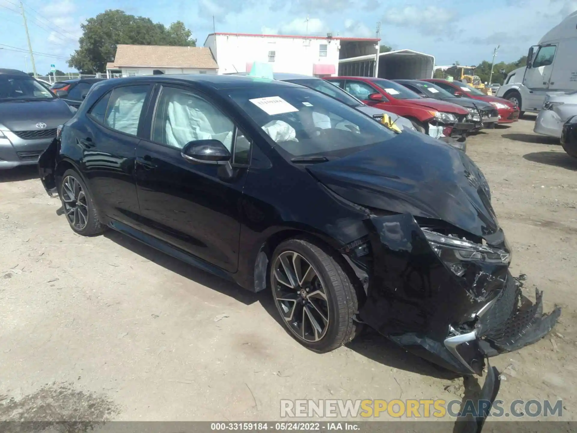 1 Photograph of a damaged car JTNK4RBE6K3052675 TOYOTA COROLLA HATCHBACK 2019