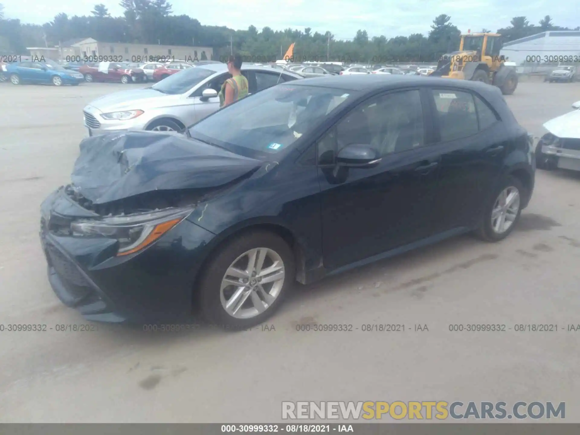 2 Photograph of a damaged car JTNK4RBE6K3056144 TOYOTA COROLLA HATCHBACK 2019