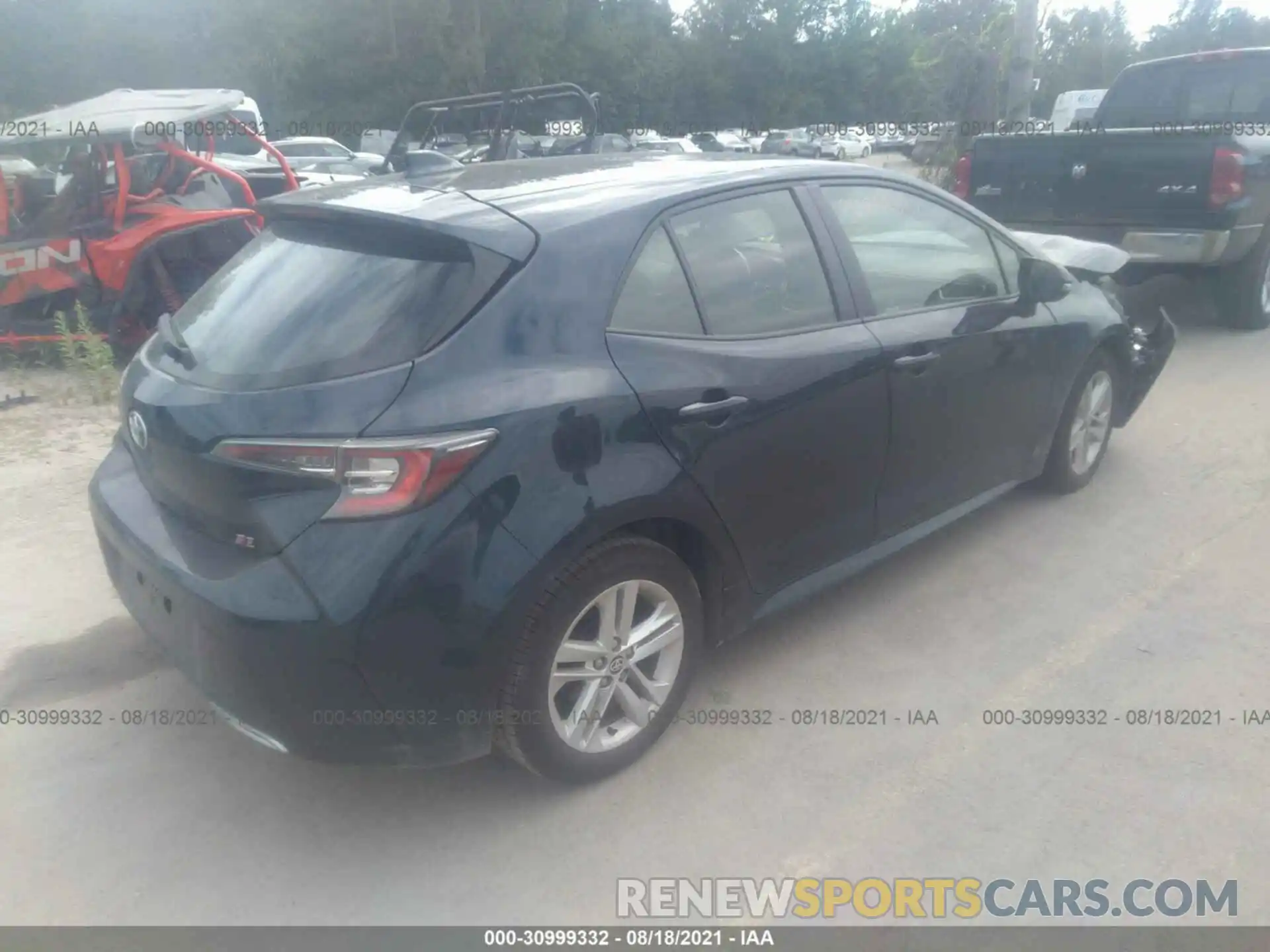 4 Photograph of a damaged car JTNK4RBE6K3056144 TOYOTA COROLLA HATCHBACK 2019