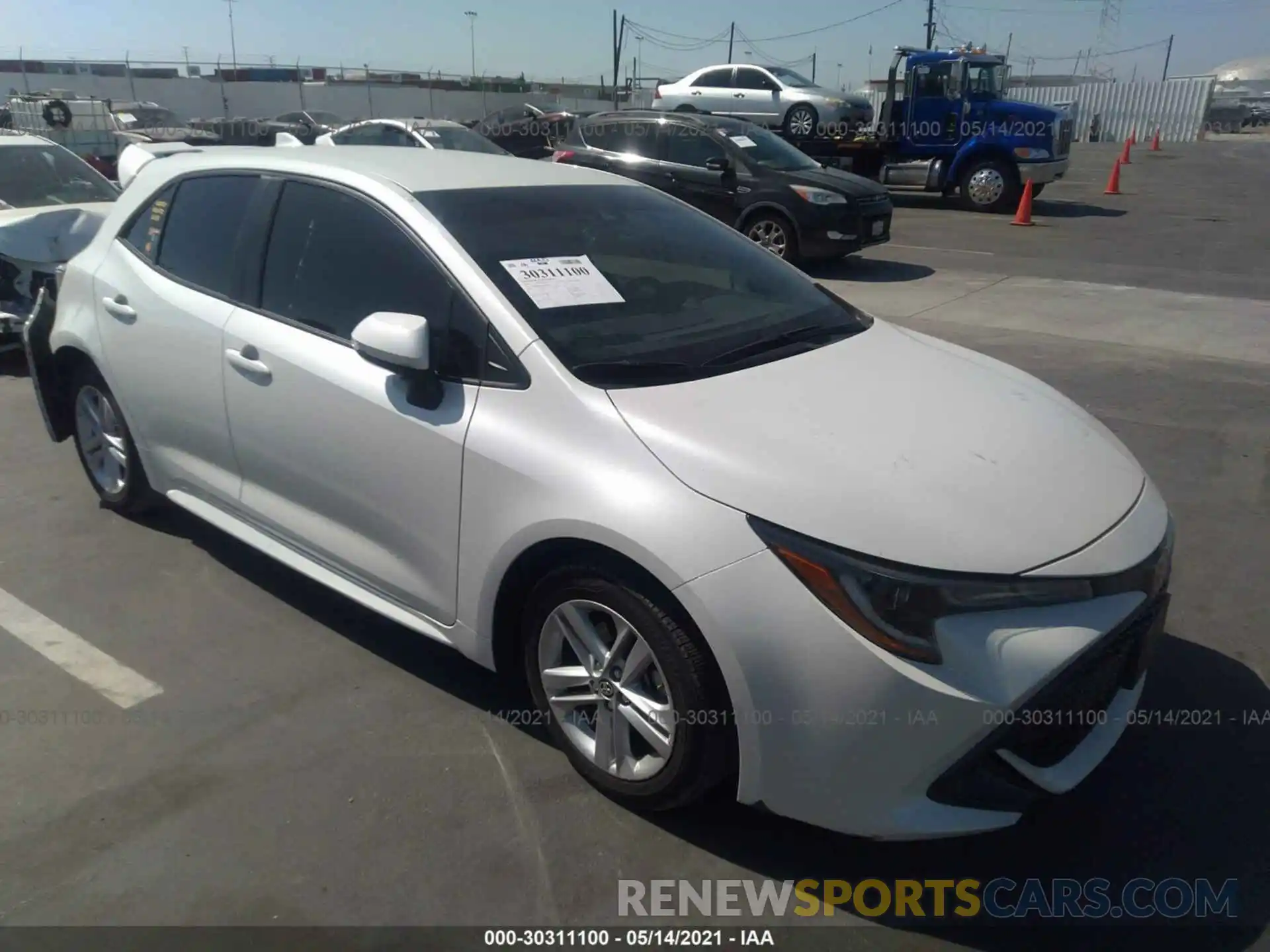 1 Photograph of a damaged car JTNK4RBE6K3056340 TOYOTA COROLLA HATCHBACK 2019