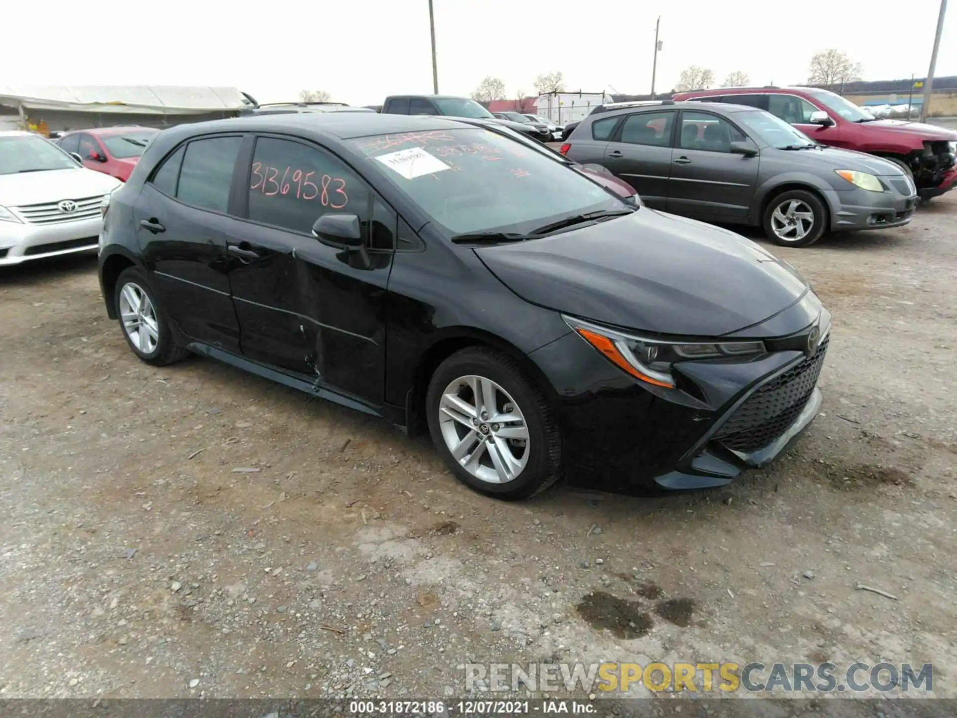 1 Photograph of a damaged car JTNK4RBE6K3062641 TOYOTA COROLLA HATCHBACK 2019