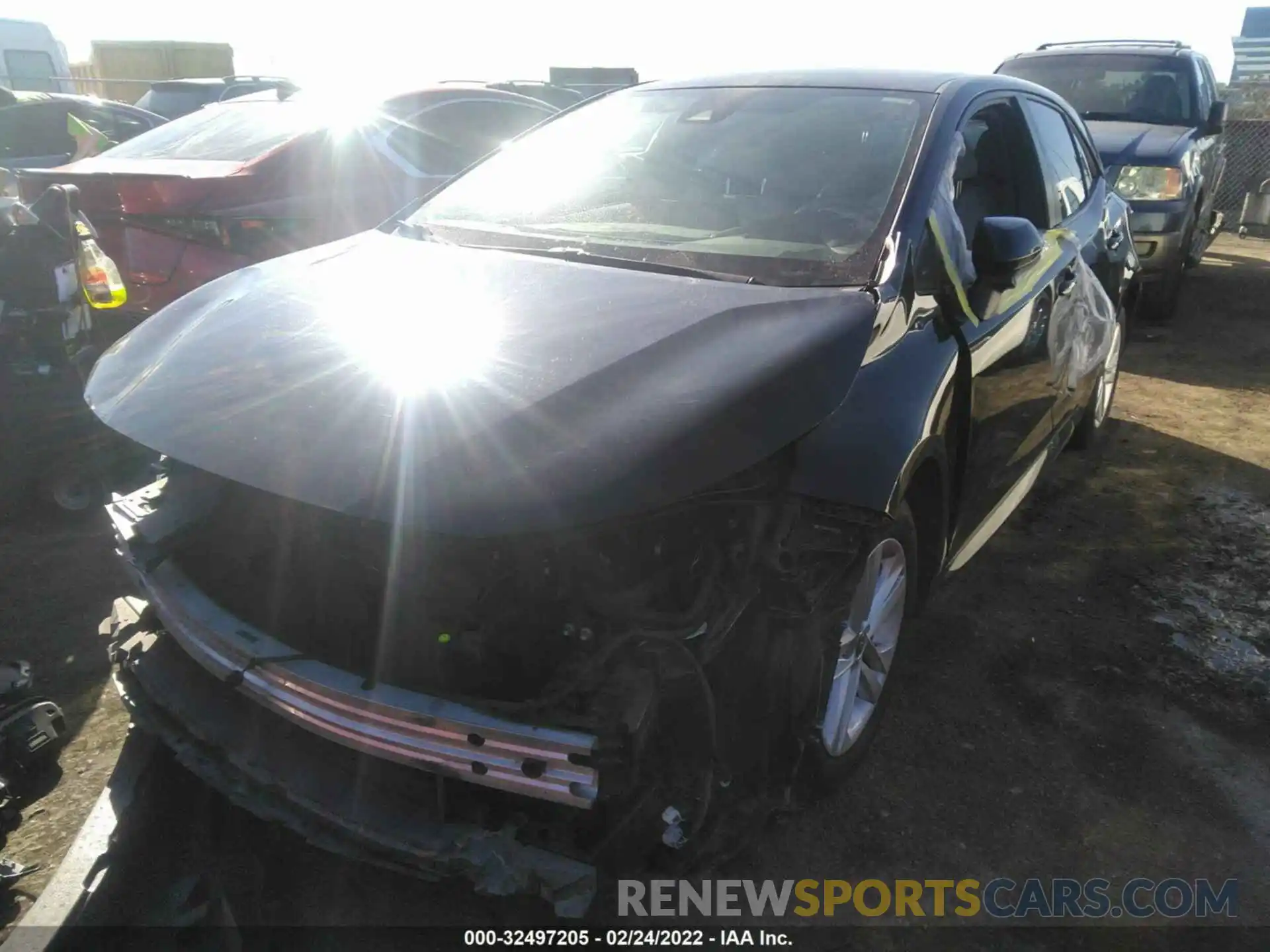 2 Photograph of a damaged car JTNK4RBE7K3002626 TOYOTA COROLLA HATCHBACK 2019