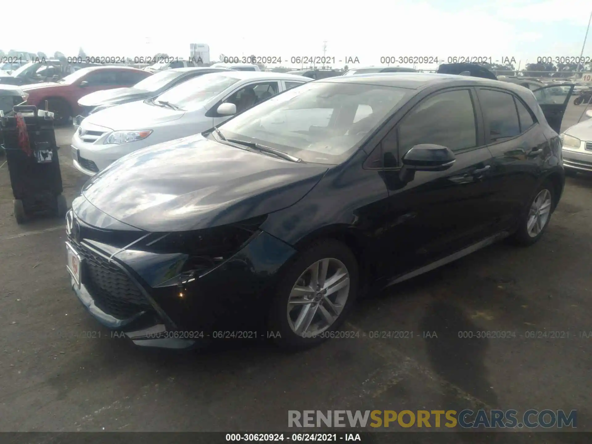 2 Photograph of a damaged car JTNK4RBE7K3005381 TOYOTA COROLLA HATCHBACK 2019