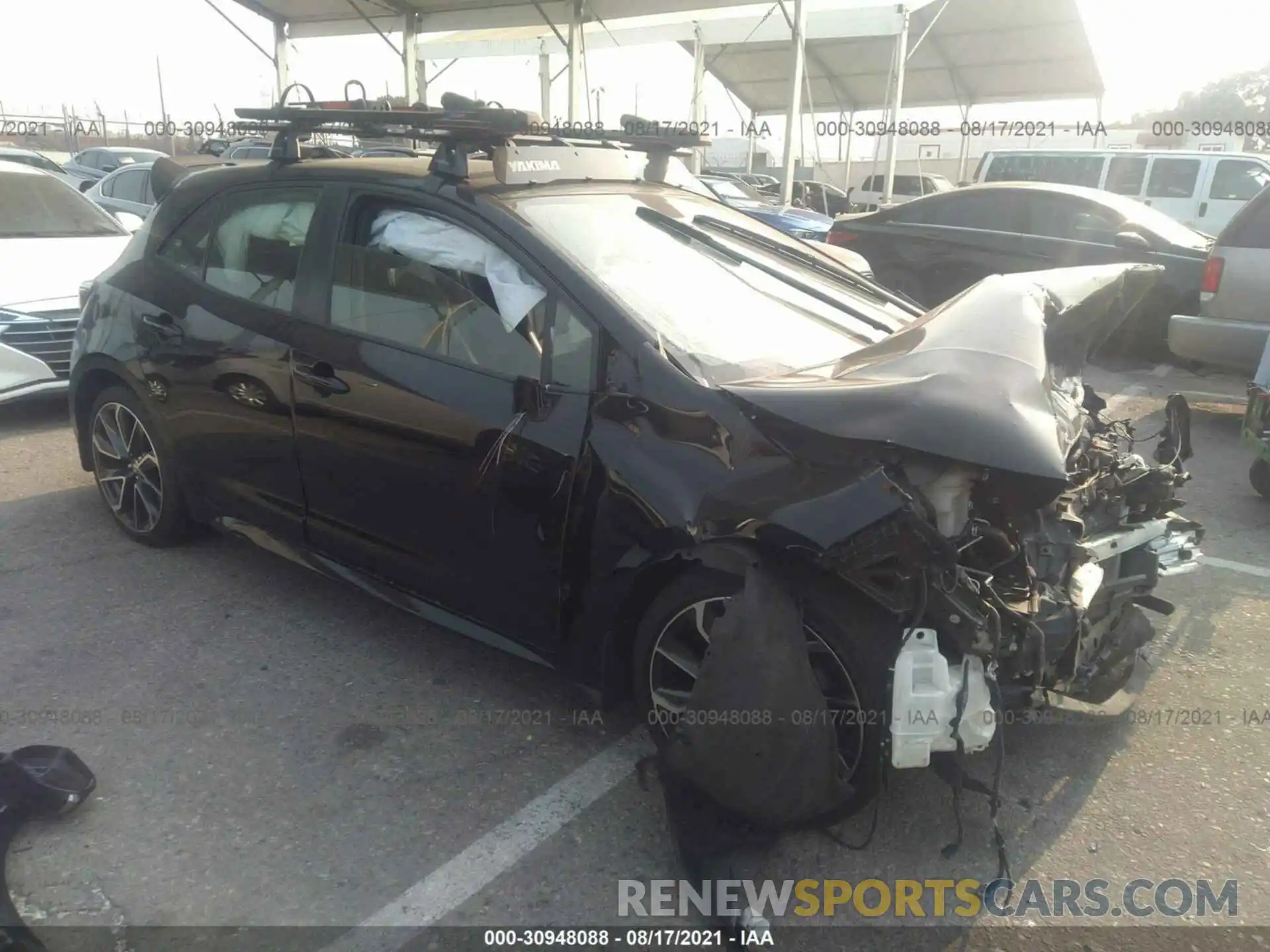 1 Photograph of a damaged car JTNK4RBE7K3007860 TOYOTA COROLLA HATCHBACK 2019