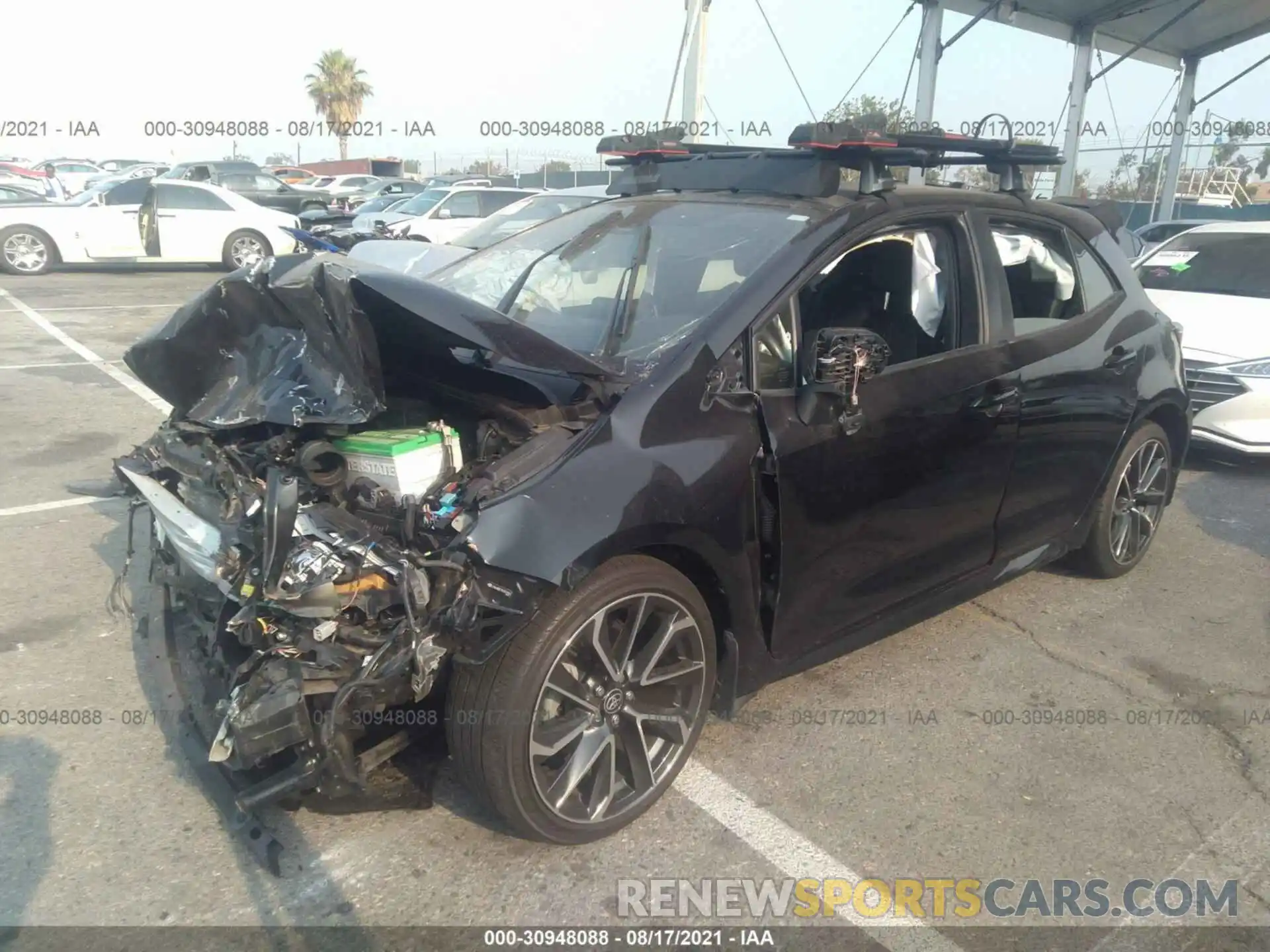 2 Photograph of a damaged car JTNK4RBE7K3007860 TOYOTA COROLLA HATCHBACK 2019