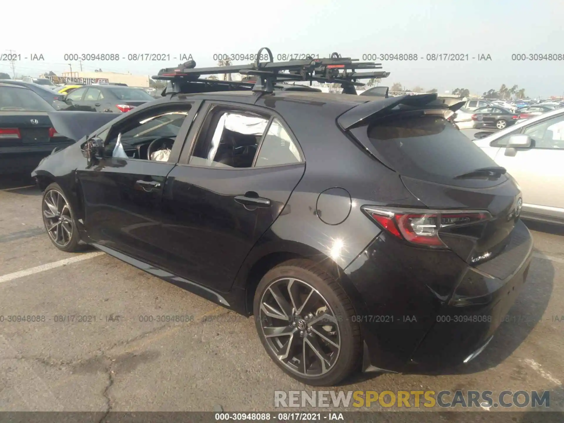 3 Photograph of a damaged car JTNK4RBE7K3007860 TOYOTA COROLLA HATCHBACK 2019